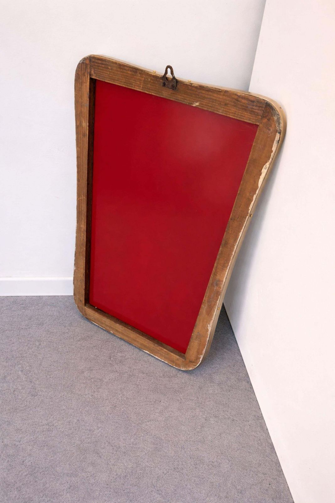 Iconic Italian Mid Century Modern Brass Shield Mirror By Gio Ponti, 1950s photo buy