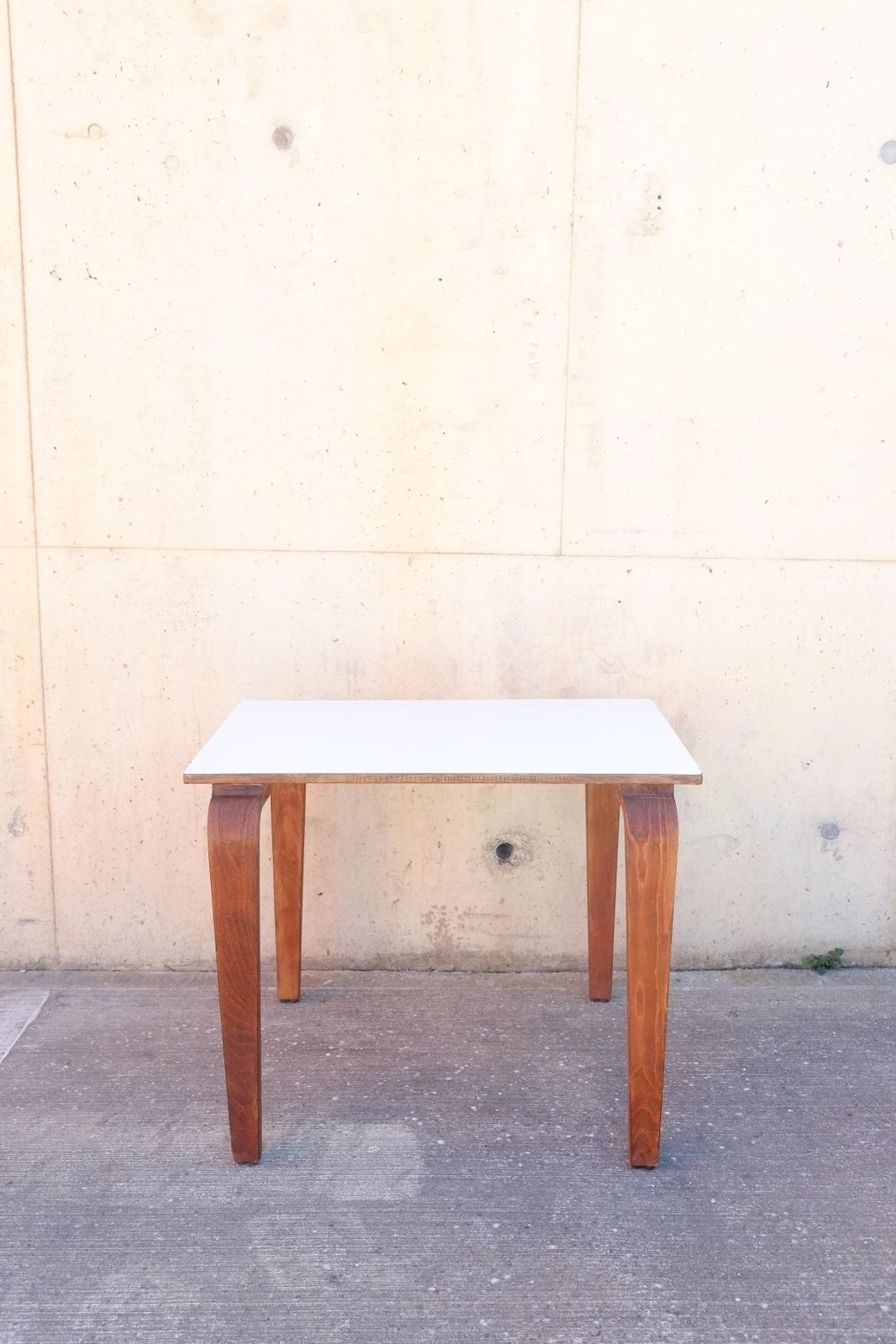 Mid Century Bentwood Plywood & Formica Desk By James Leonard For Esavian photo for sale