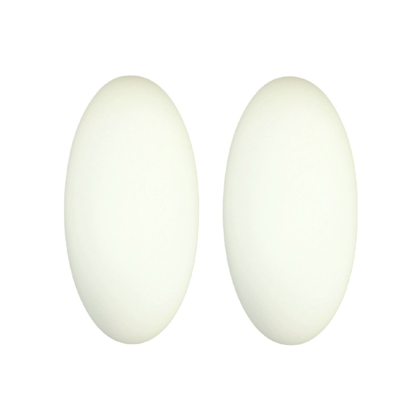Pair Of Minimalist Opaline Glass Wall Lights From Limburg, Germany, 1970s/1980s