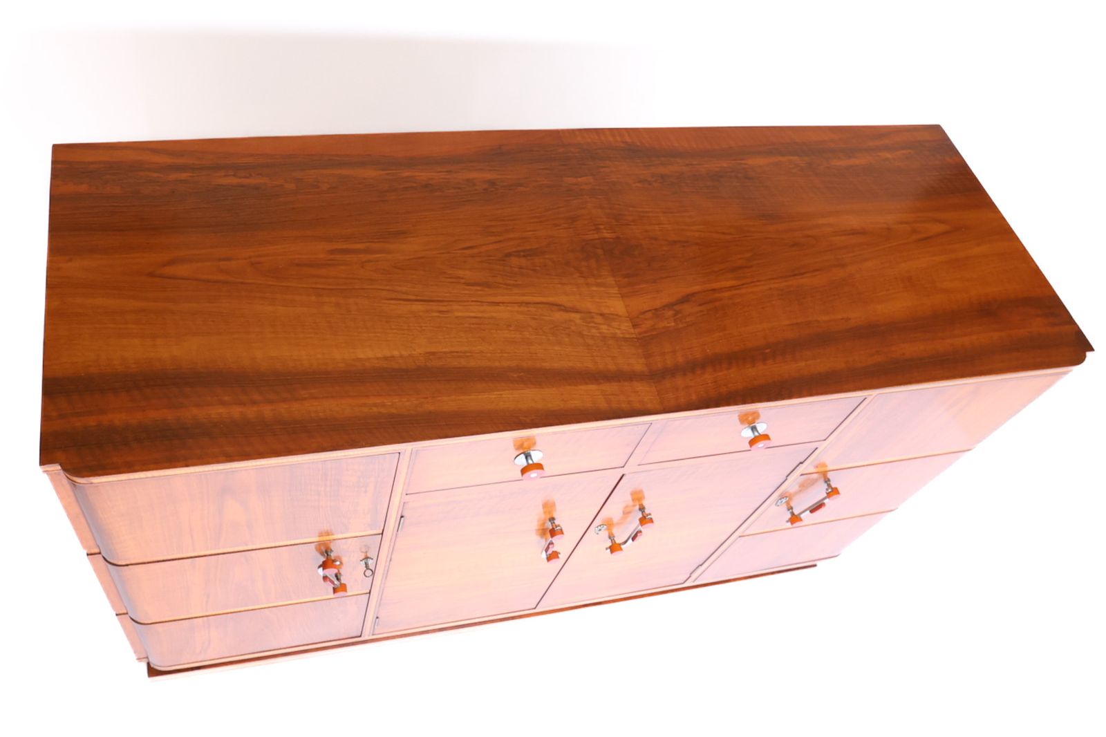 Art Deco Walnut & Sycamore Sideboard photo Furniture