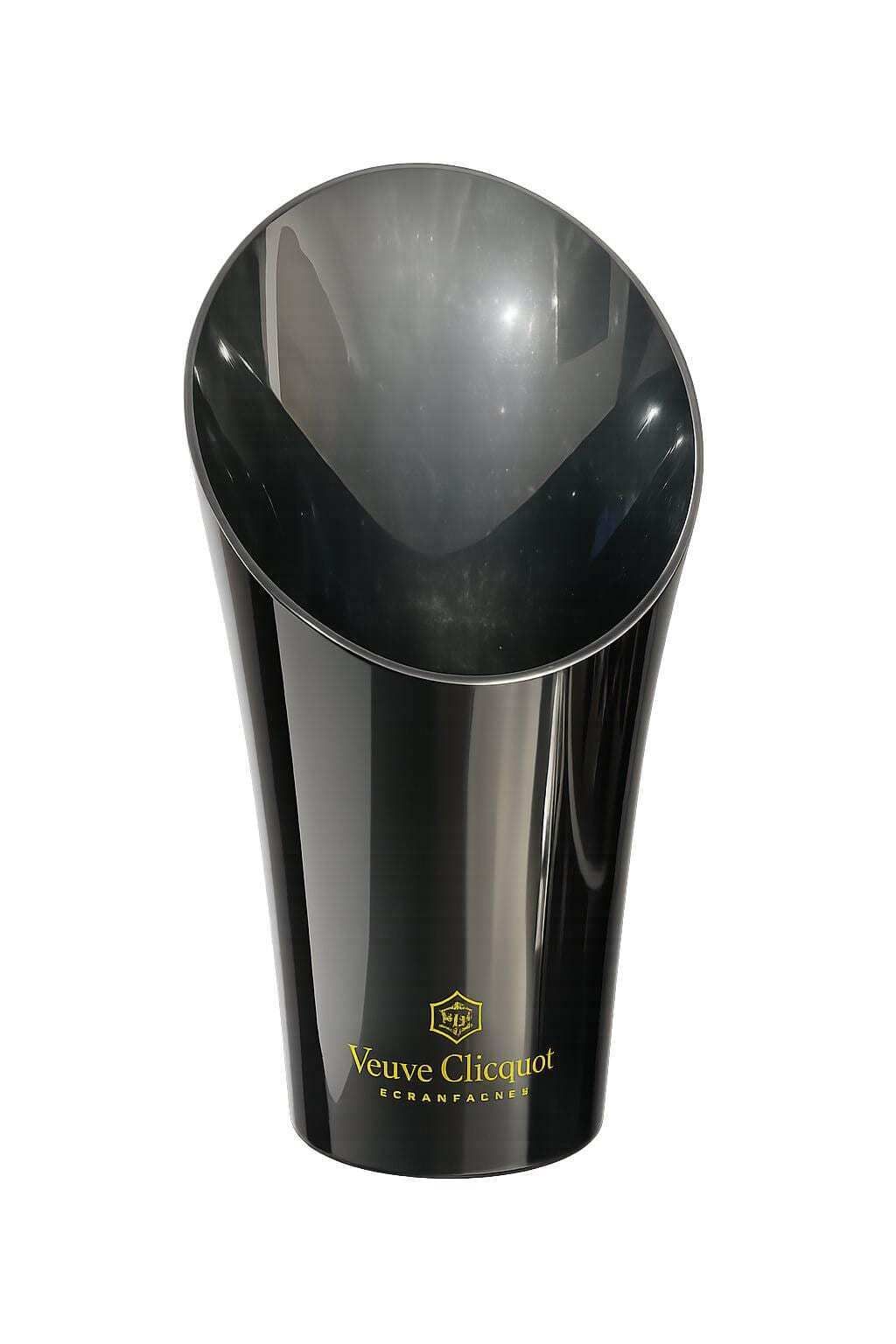 Vintage Veuve Clicquot Champagne Bucket: Black Bar Cart Decor.
