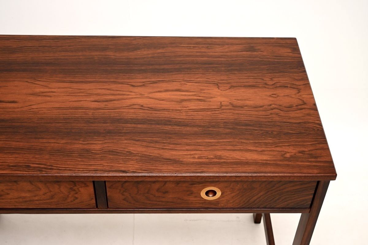 Vintage Rosewood Console Table / Desk photo vintage