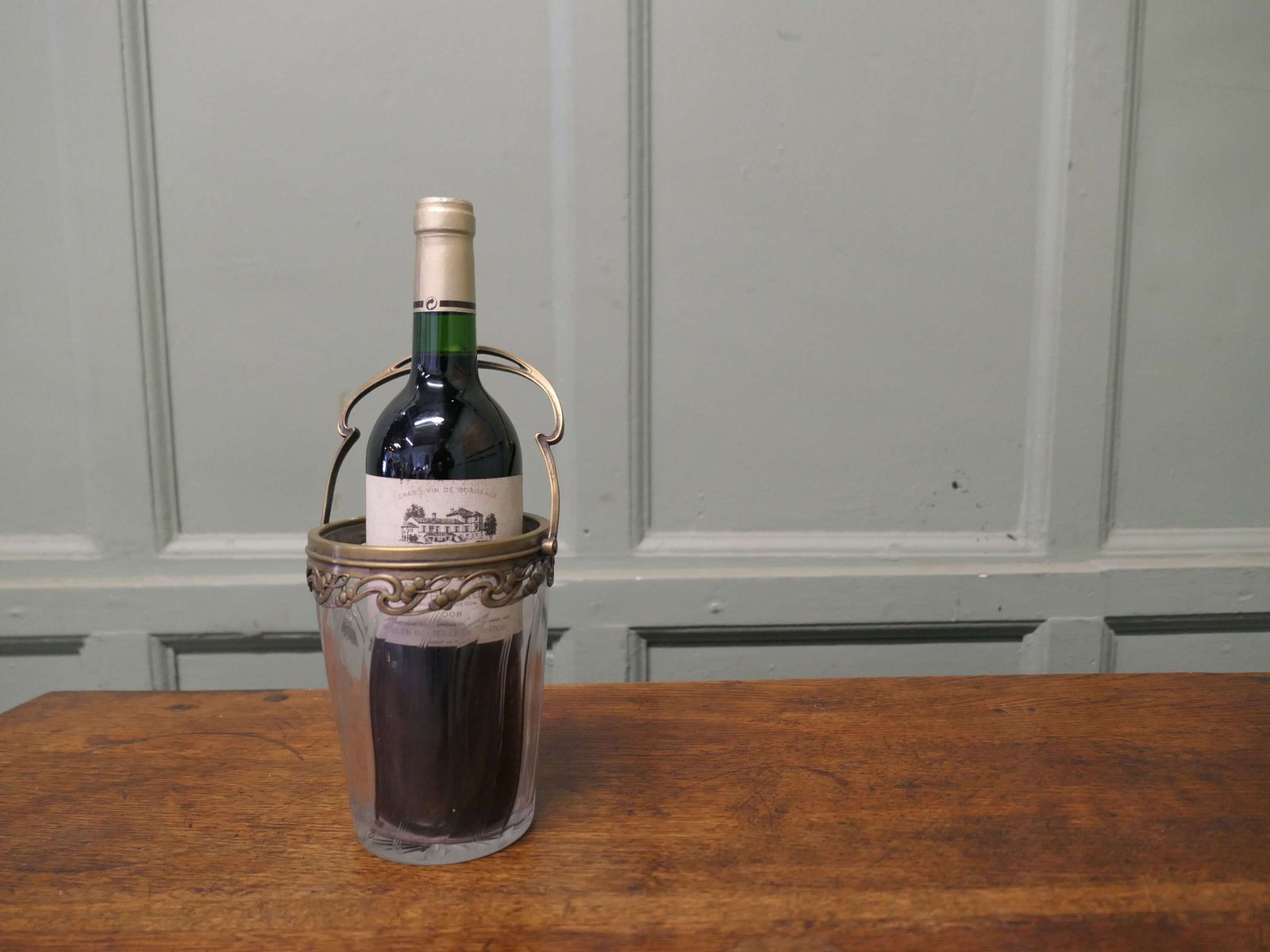 French Art Nouveau Personal Champaign Ice Bucket, Wine Cooler A Superb Piece photo 300.0