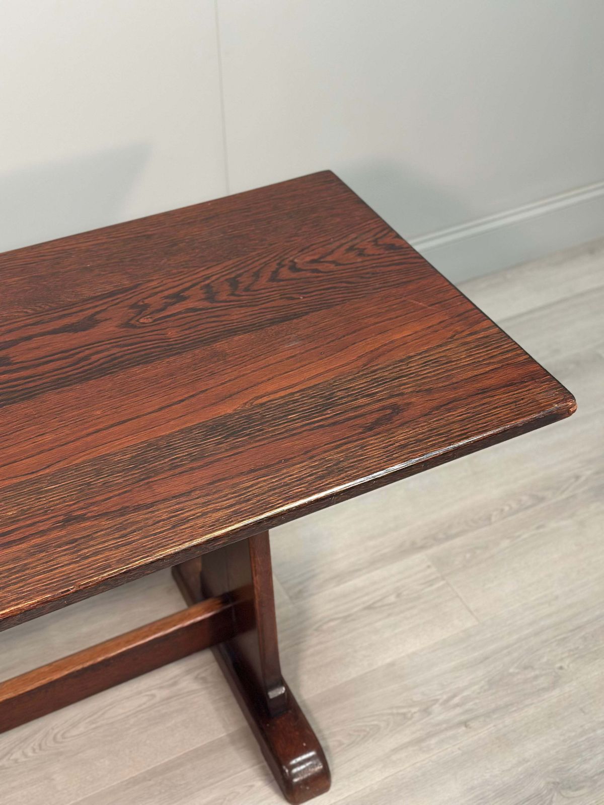 photo for sale Large Military Arts & Crafts Oak Refectory Table