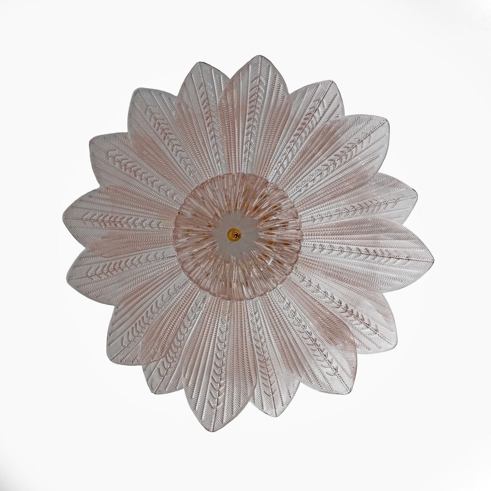 Mid Century Modern “Margherita Rosa” Murano Glass Ceiling Light photo 3358.0