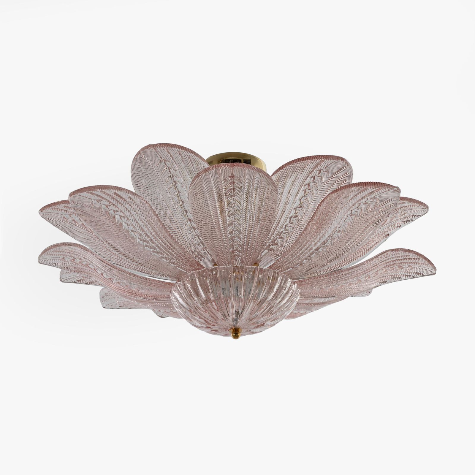 Mid Century Modern “Margherita Rosa” Murano Glass Ceiling Light photo buy