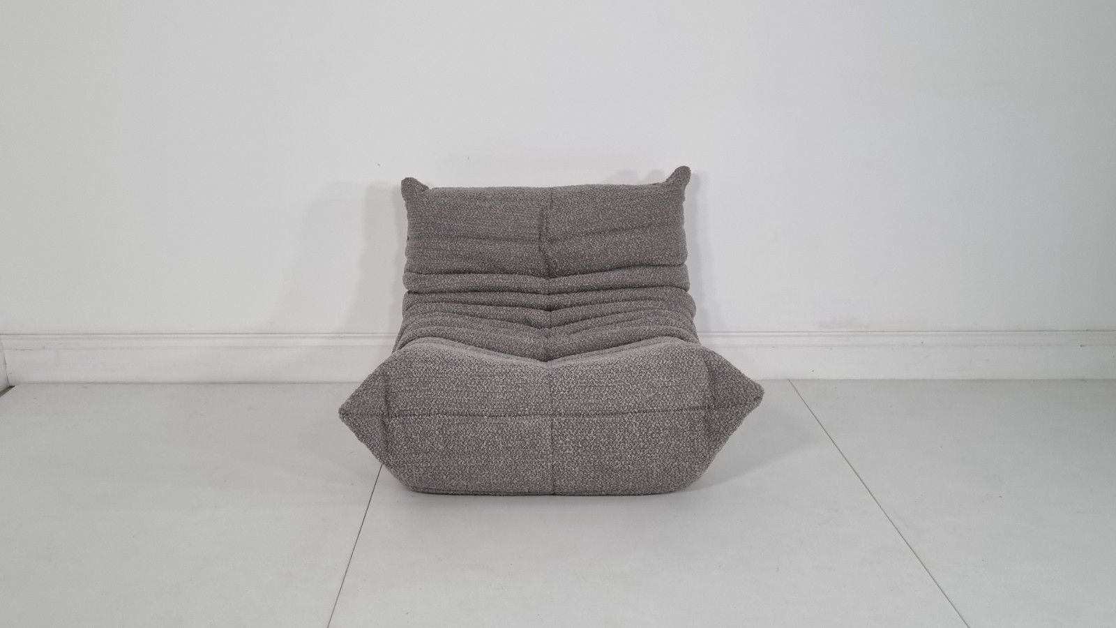 Ligne Roset Togo Chair In Grey Boucle In Immaculate Condition photo furniture
