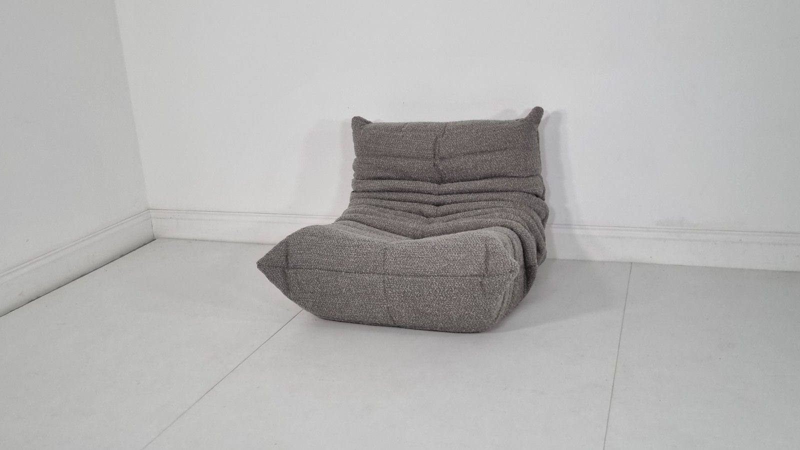 Ligne Roset Togo Chair In Grey Boucle In Immaculate Condition photo Furniture