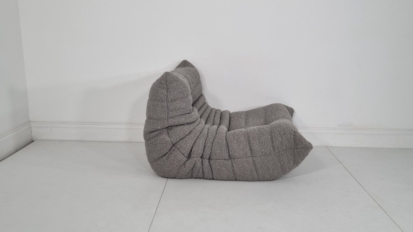 Furniture Ligne Roset Togo Chair In Grey Boucle In Immaculate Condition photo