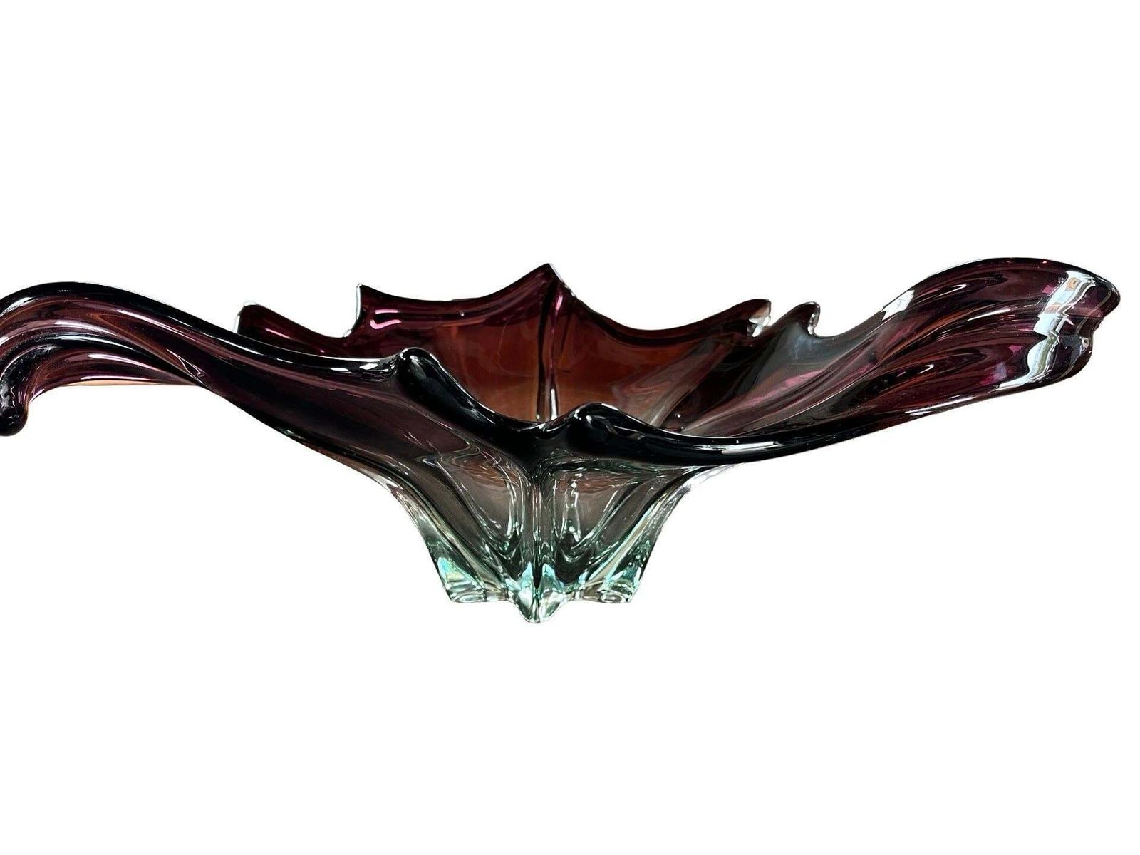 Murano Submerged Blown Glass Centerpiece Attributed To Fratelli Toso, 1960 1970 photo buy