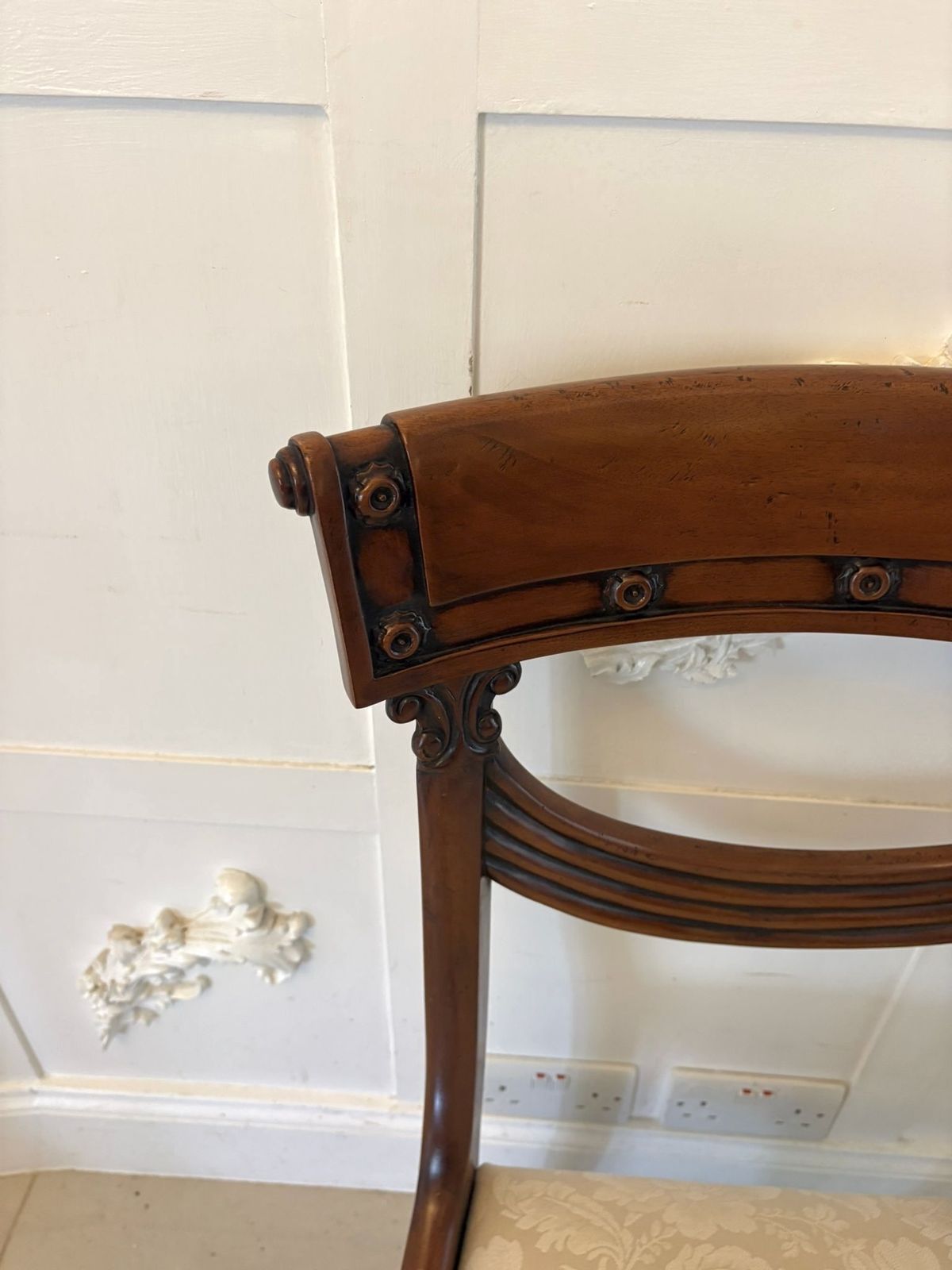 Antique English Early 20th Century Mahogany Dining Chairs Set Of Ten photo vintage