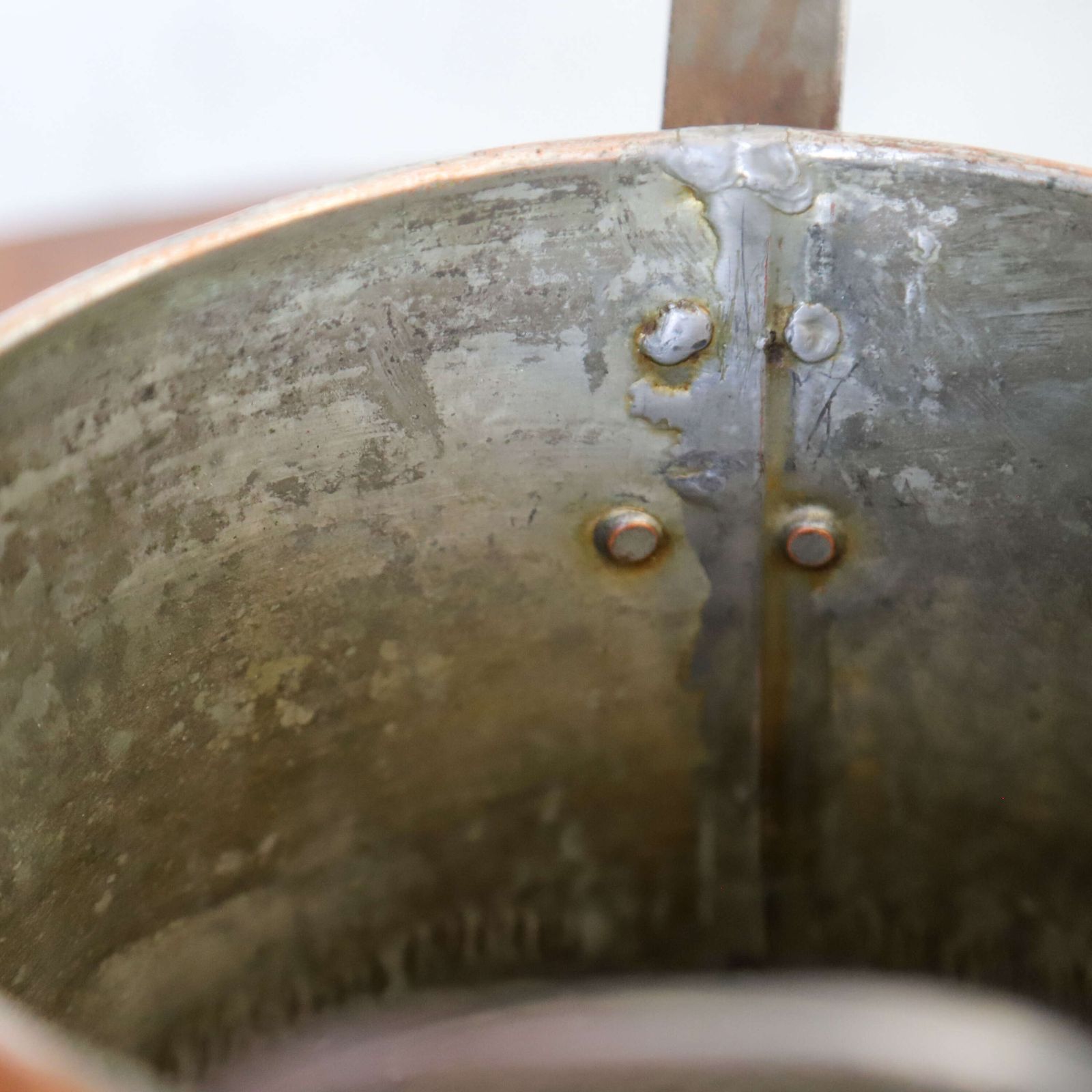 Home Decor Mid‑19th Century Victorian Hand‑Beaten Heavy Gauge Copper Saucepan/Milk Pan photo