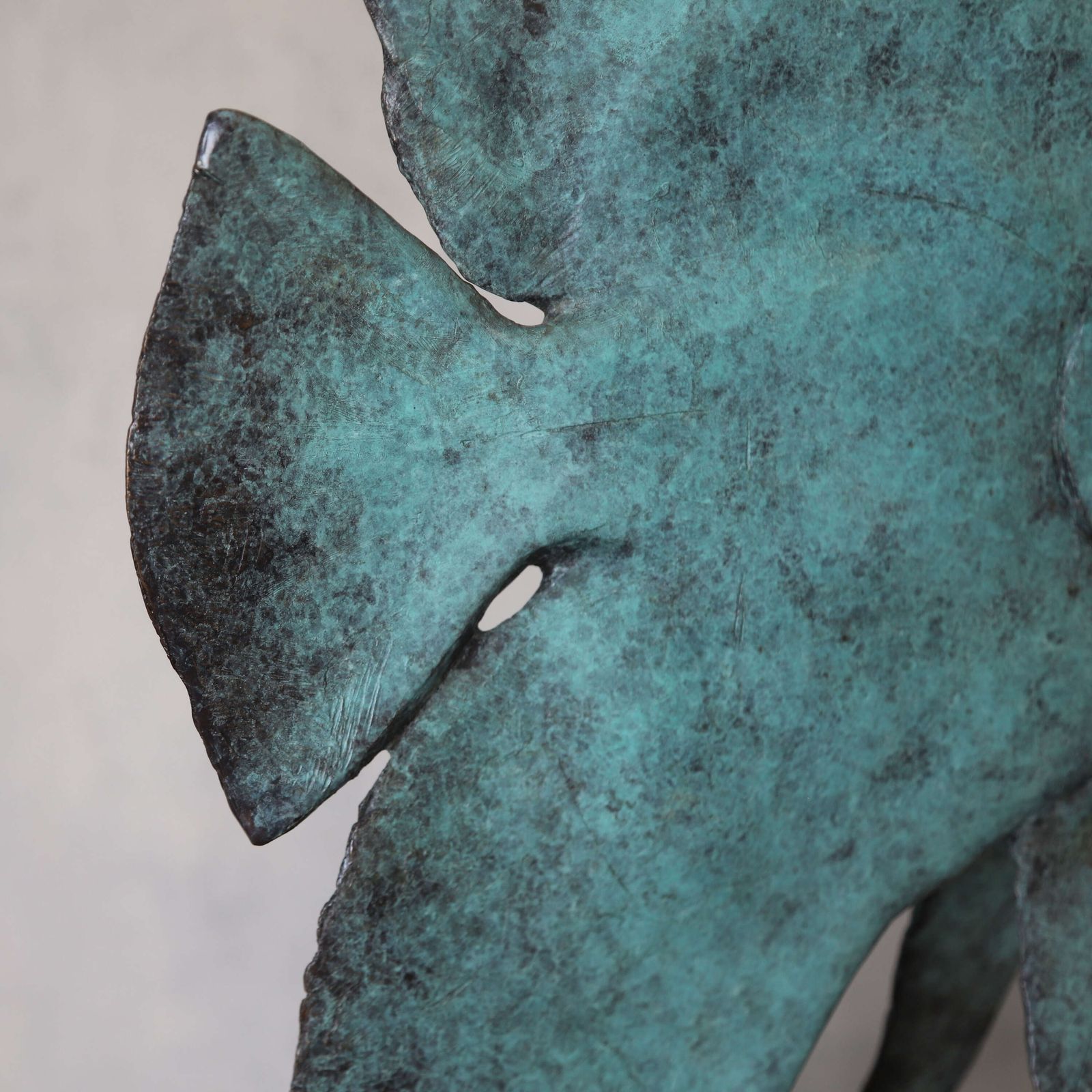 Young Longfin Batfish   Fine Art Bronze By Andrzej Szymczyk, Limited Edition 2/12 photo vinterior