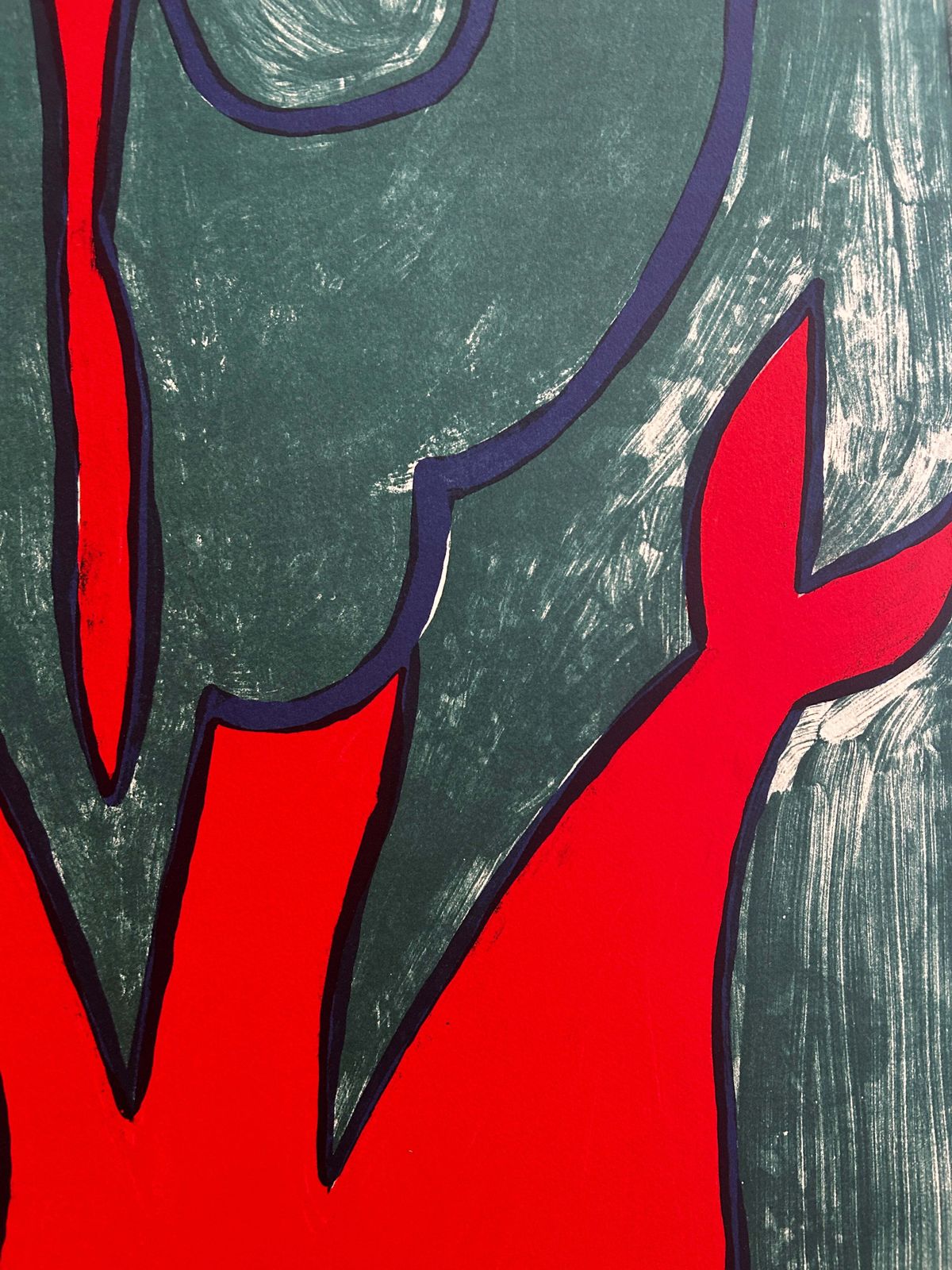 Abstract Mermaid Lithograph By Columbian Artist Christina Rodriguez B.1964 photo buy