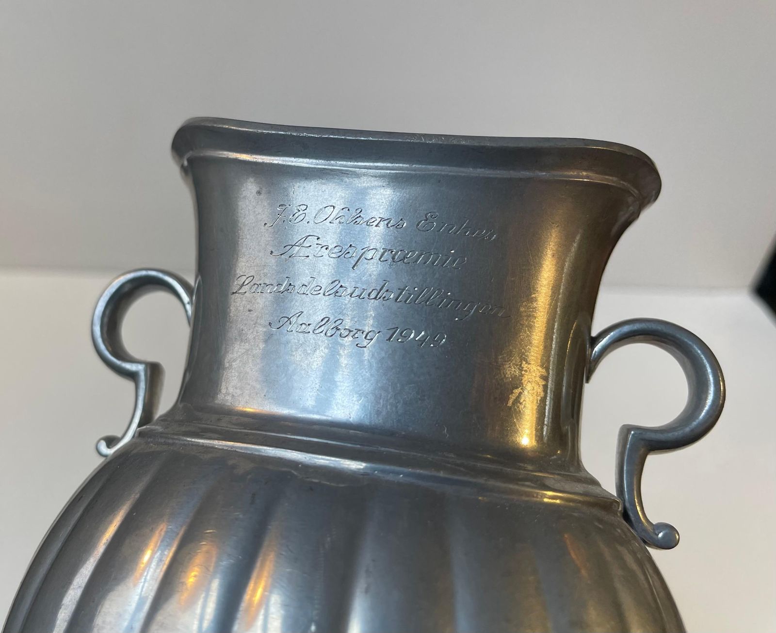 photo furniture Just Andersen Art Deco Vases In Pewter, 1940s, Amphora Style