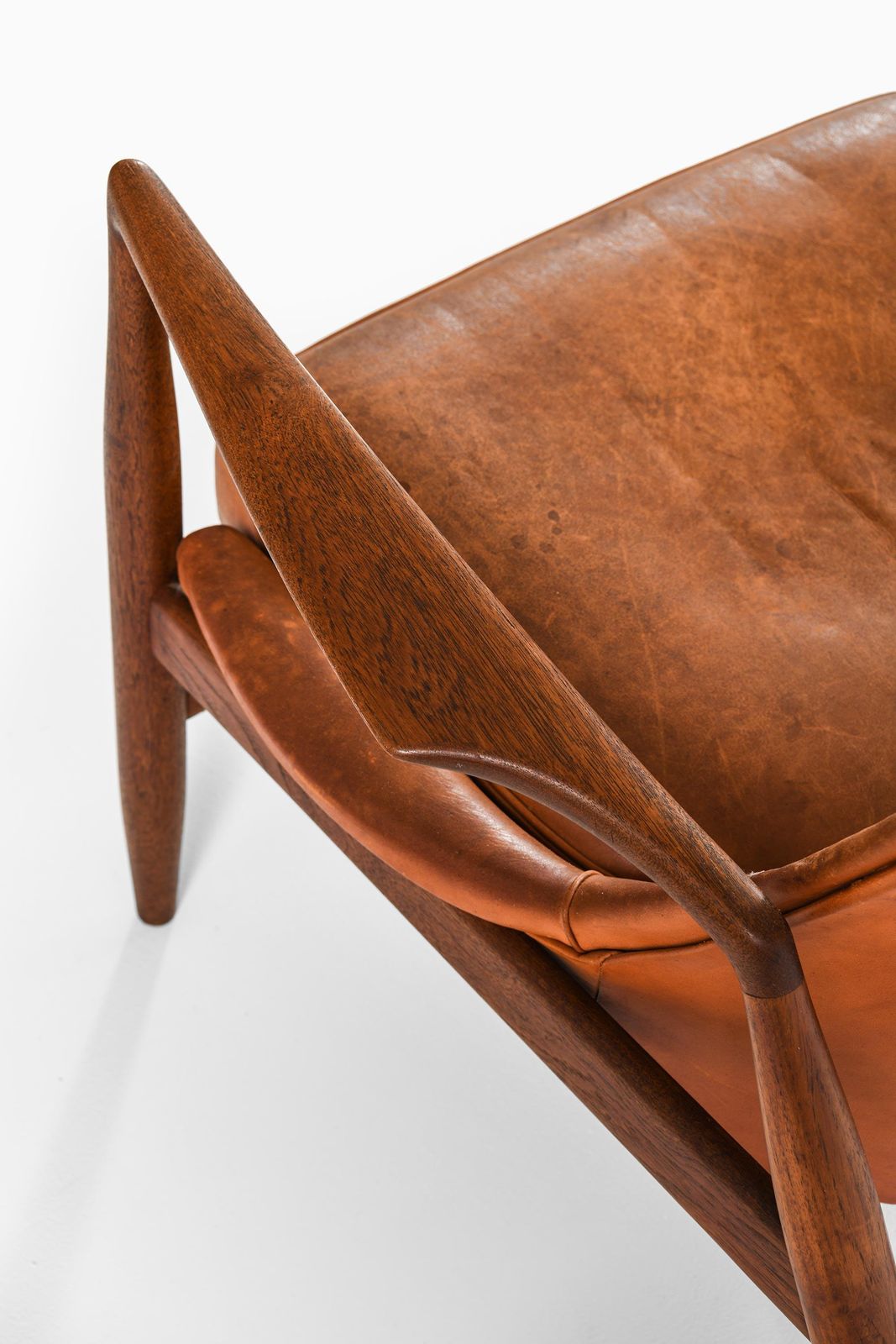 Easy Chair In Leather And Teak By Ib Kofod Larsen, 1950s photo 28765.0