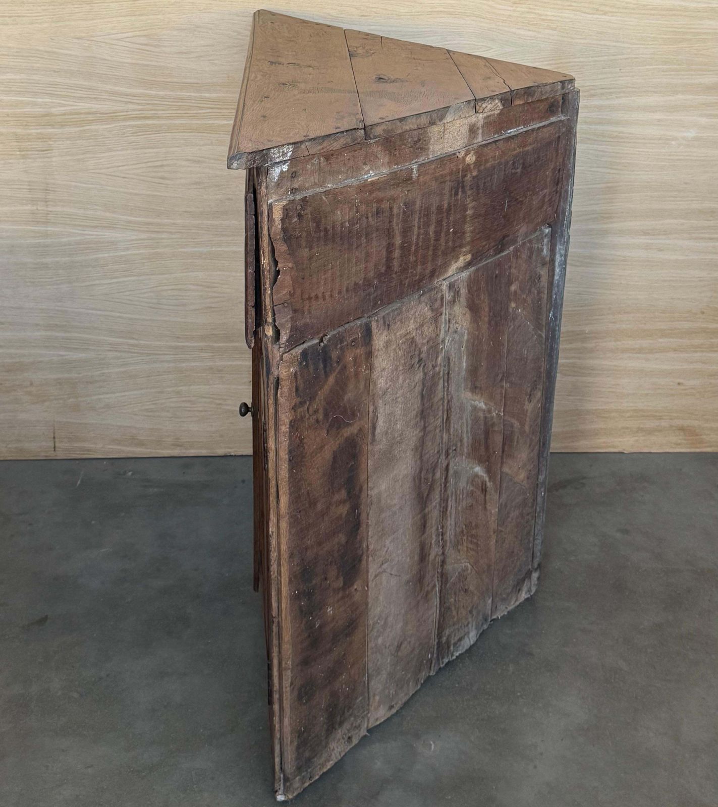 photo furniture Antique Spanish Corner Cabinet Cupboard Storage With Drawer And Door