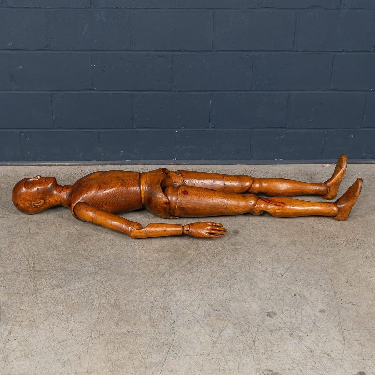Antique Rare 19th Century French Life Size Wooden Artist's Lay Figure photo for sale