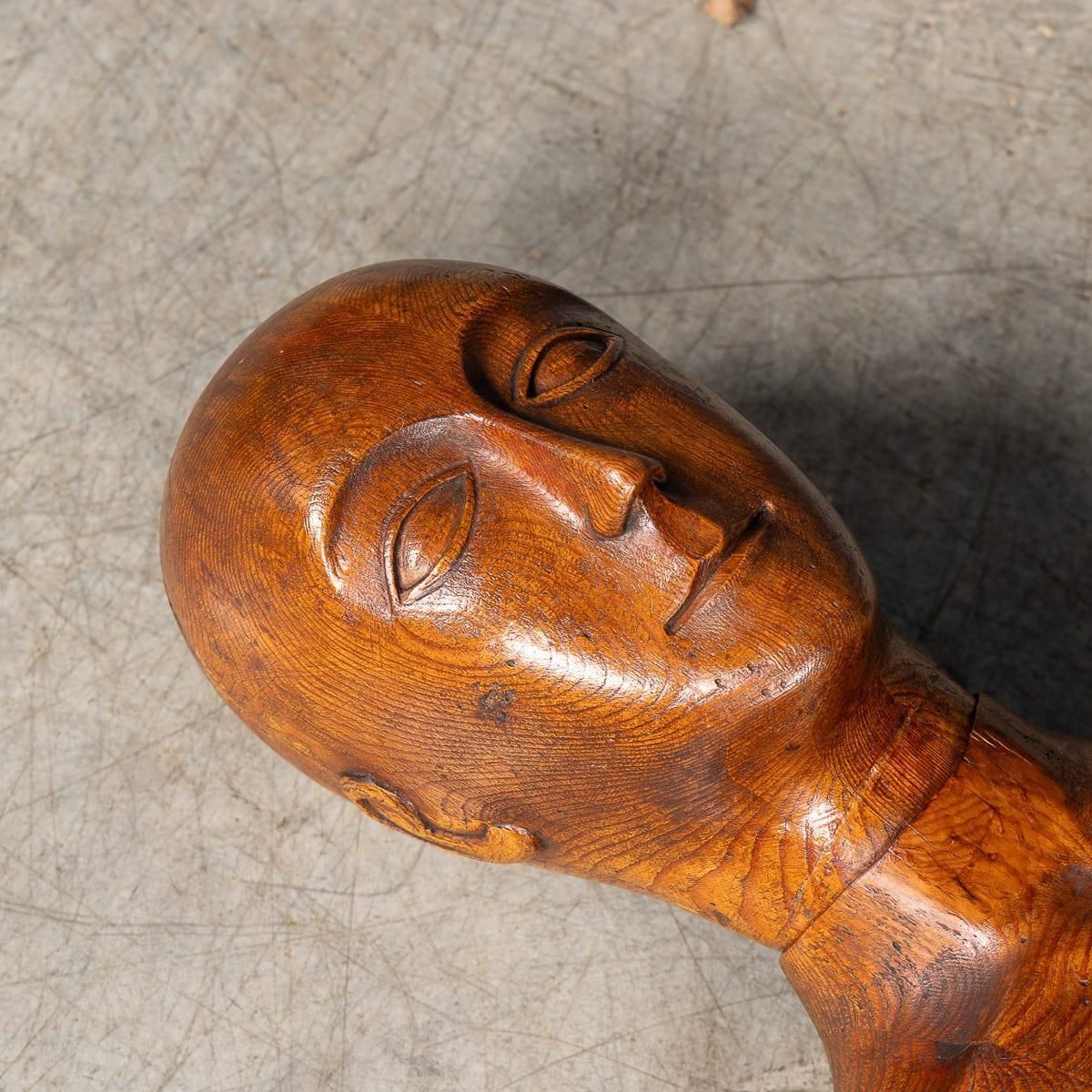 photo buy Antique Rare 19th Century French Life Size Wooden Artist's Lay Figure