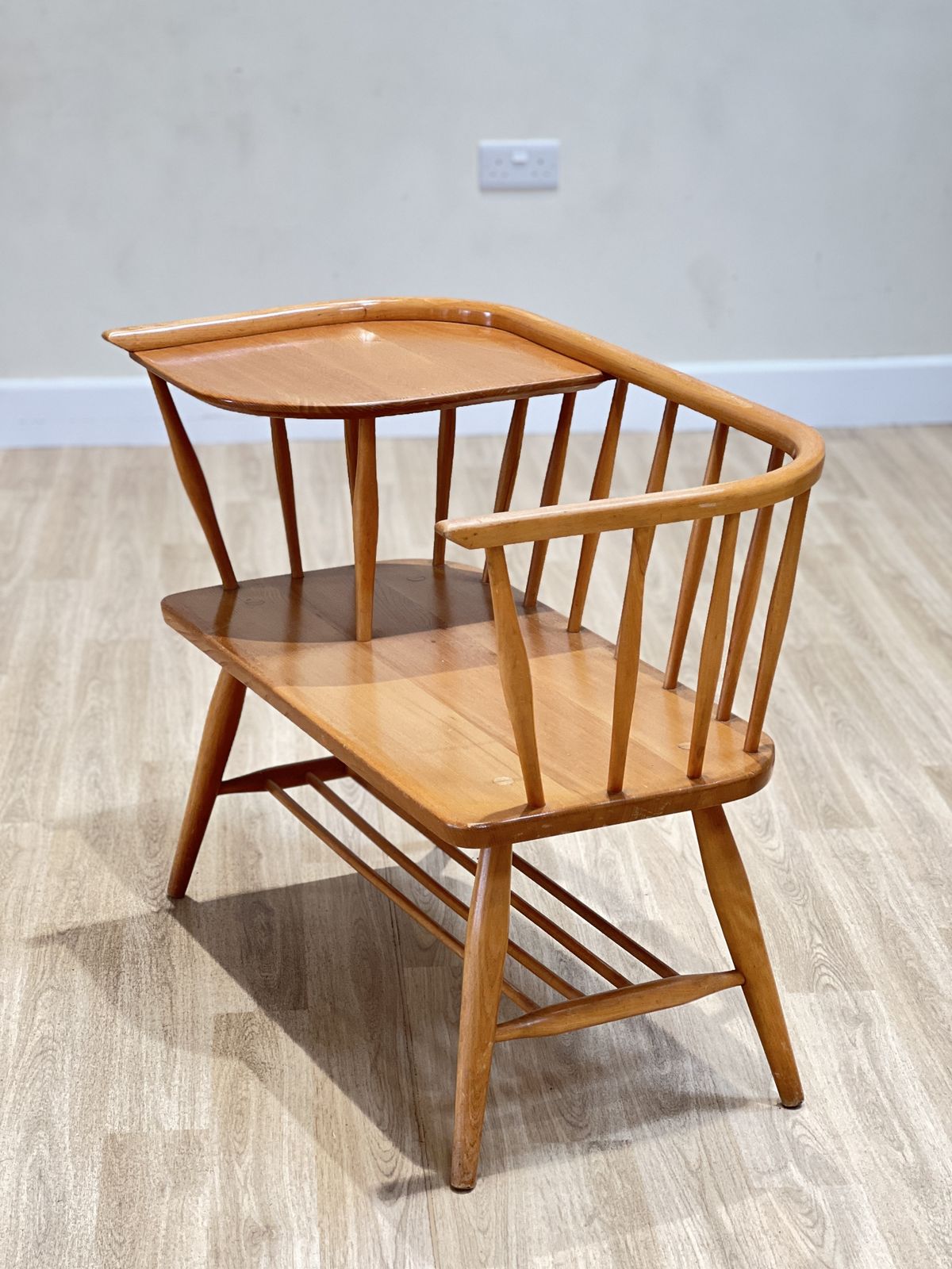 Ercol Telephone Seat By Lucian Ercolani, England 1960s photo Furniture