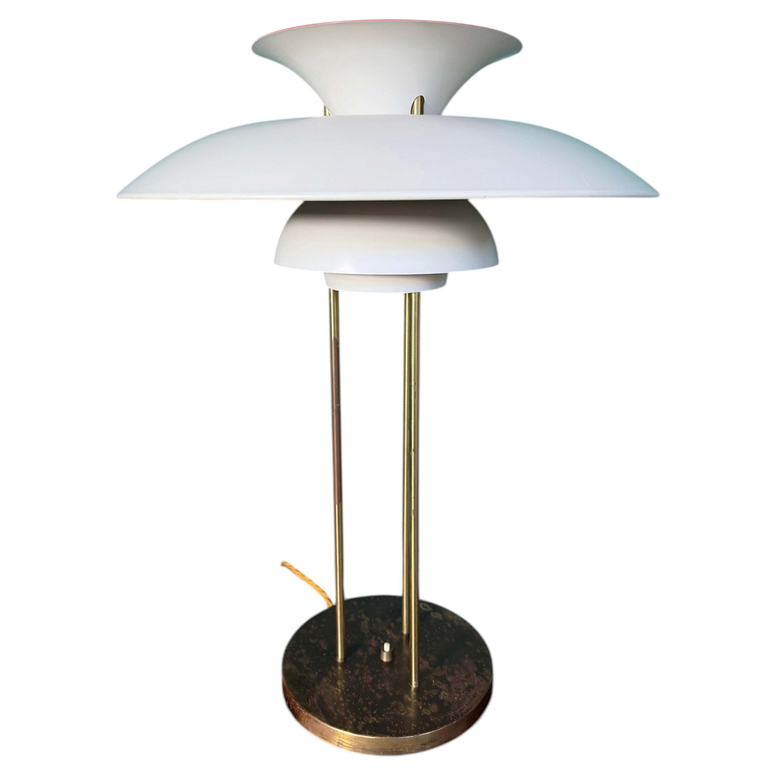 Rare Original Ph 5 Table Lamp By Poul Henningsen, Manufactured By Louis Poulsen