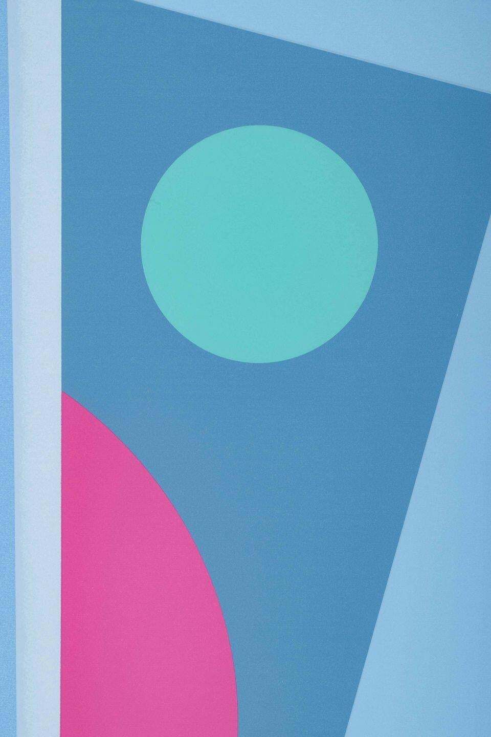 Bamse Kragh Jacobsen. Serigraph On Paper. Colorful Geometric Abstract Work photo for sale