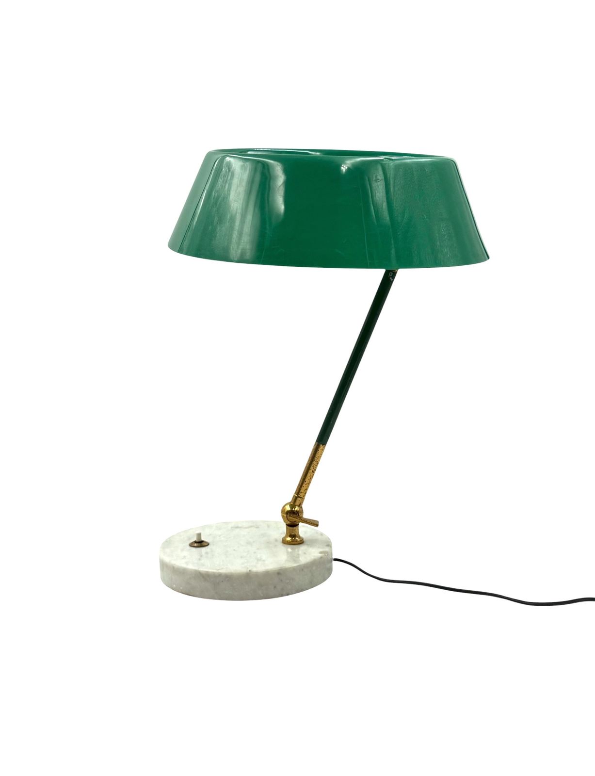 Mid Century Green Table Lamp, Stilux Milano Italy, 1960s photo Lighting