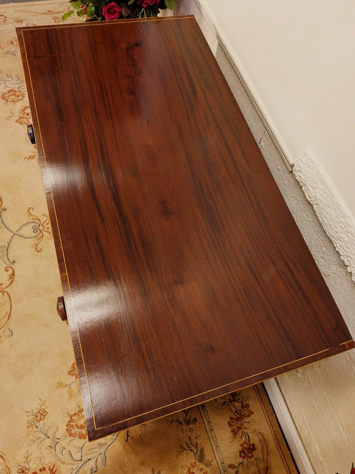 Georgian Inlaid Mahogany 2 Over 3 Chest Of Drawers photo 579.0