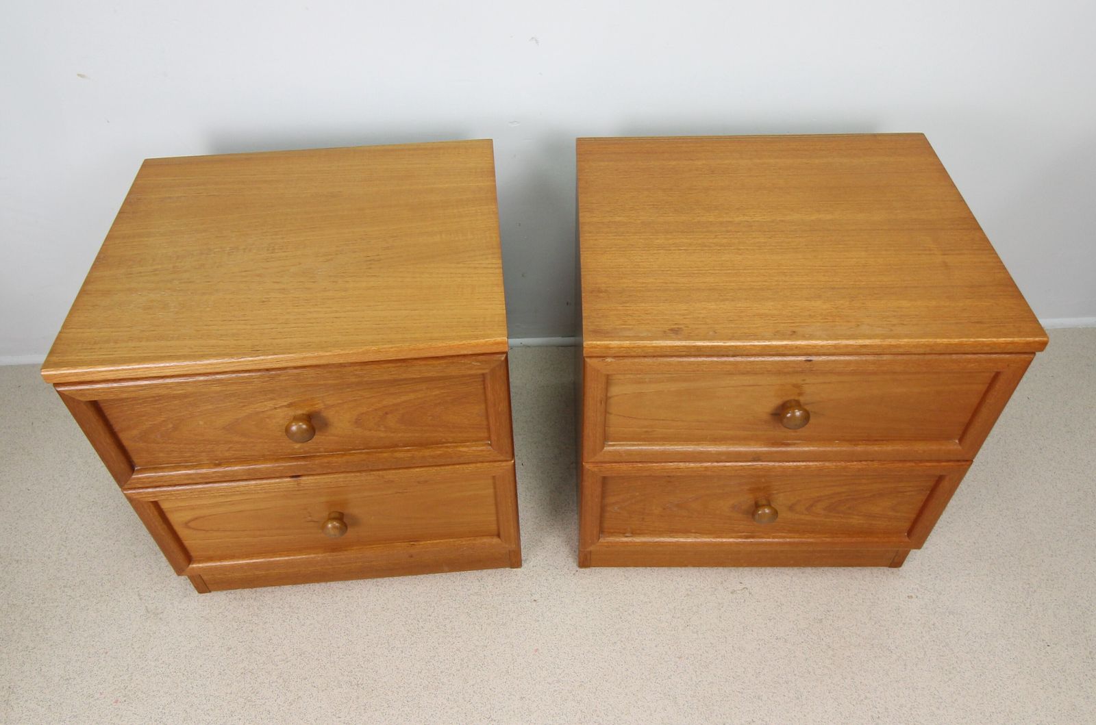 Mid Century Pair Of G Plan Bedside Cabinets photo Furniture