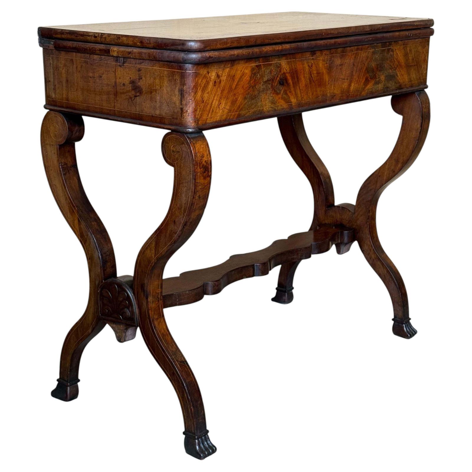 Table de jeu d'époque George III en acajou