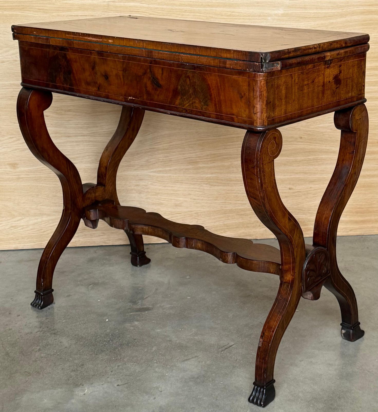Antique George III Mahogany Card Side Table photo buy