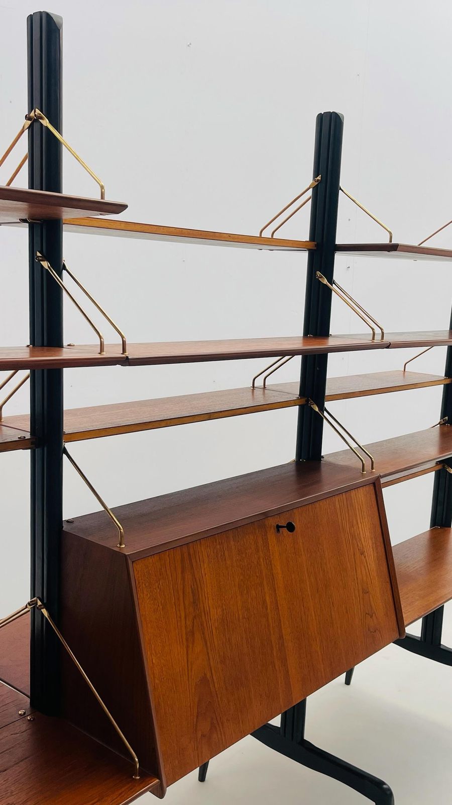 Roomdivider In Teak And Brass By Louis Van Teeffelen photo 5771.0