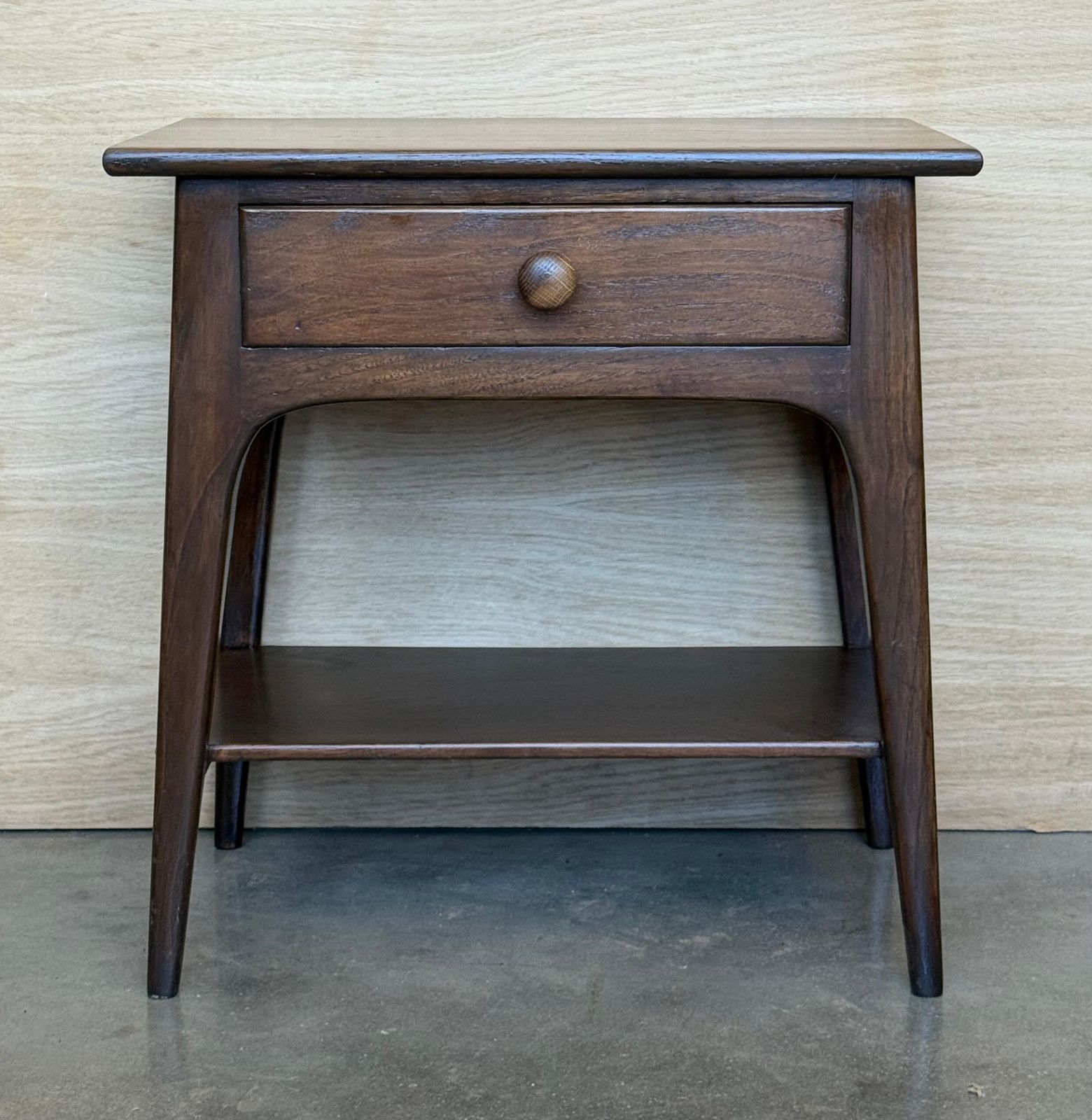 Tables de chevet danoises en teck avec tiroir, design moderne années 1960 photo 2076.0