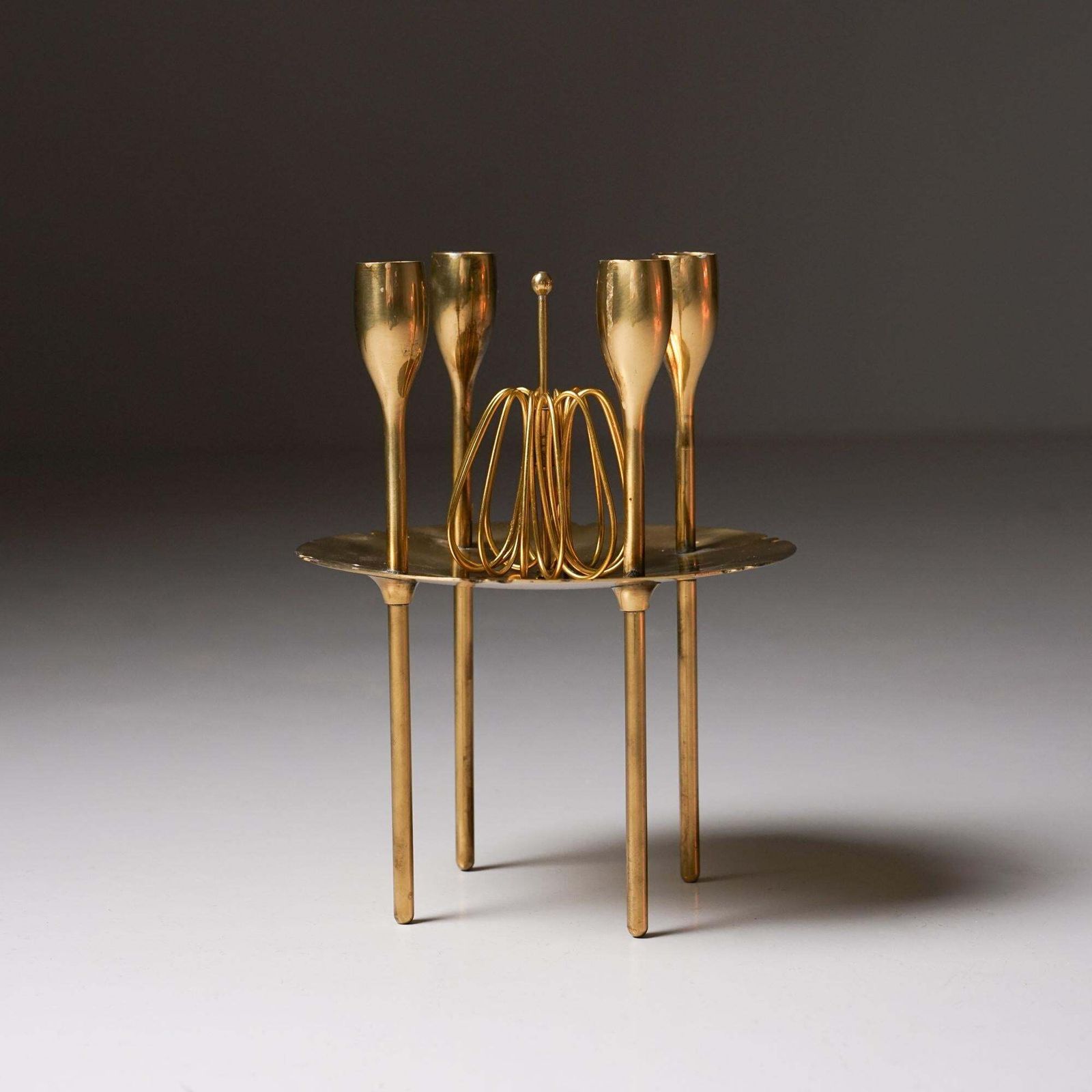 Rare Scandinavian Modern Candelabra, Paavo Tynell, Taito Oy, 1930/1940s photo furniture