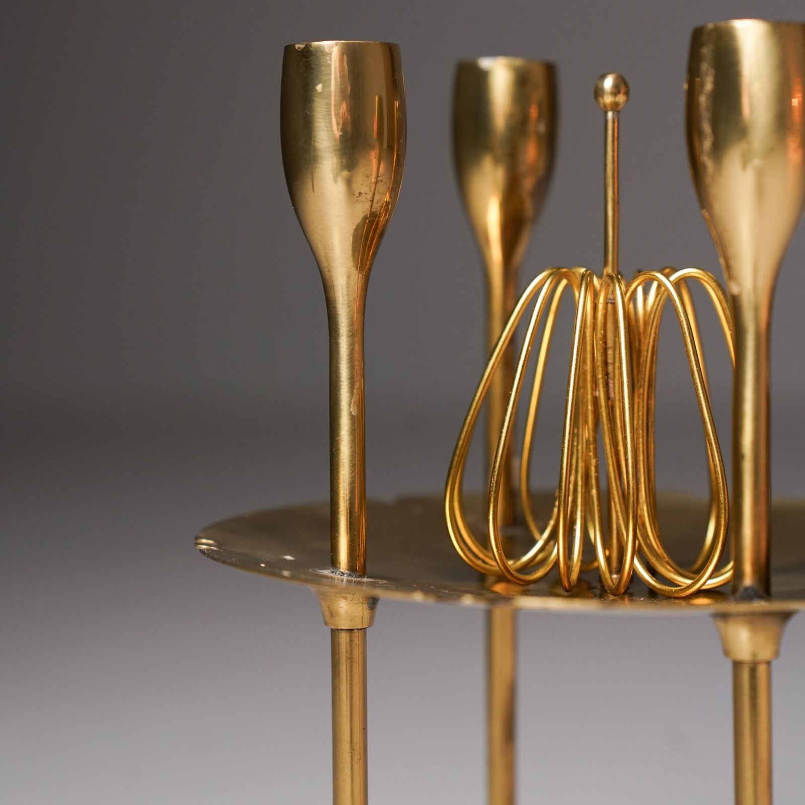 Rare Scandinavian Modern Candelabra, Paavo Tynell, Taito Oy, 1930/1940s photo 8421.0