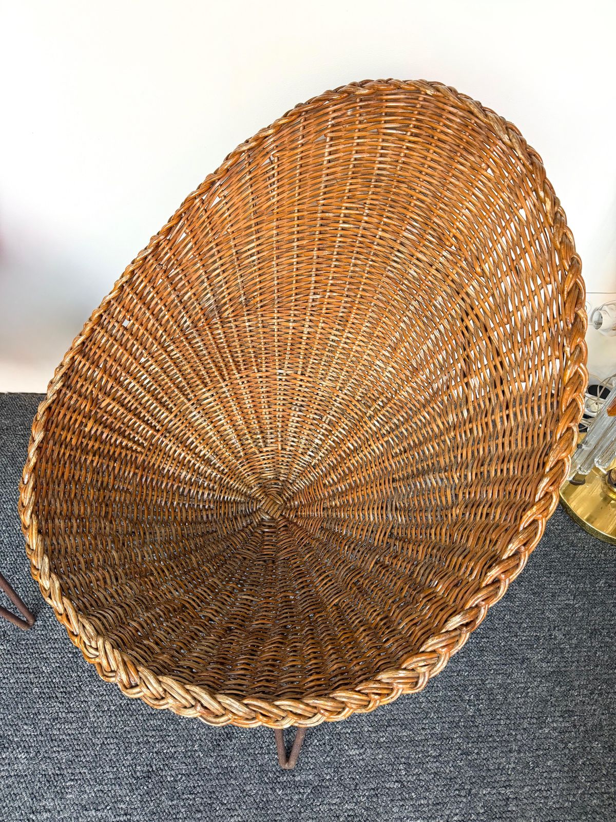 Mid Century Modern Pair Of Rattan Armchairs. France, 1950s photo 4432.0