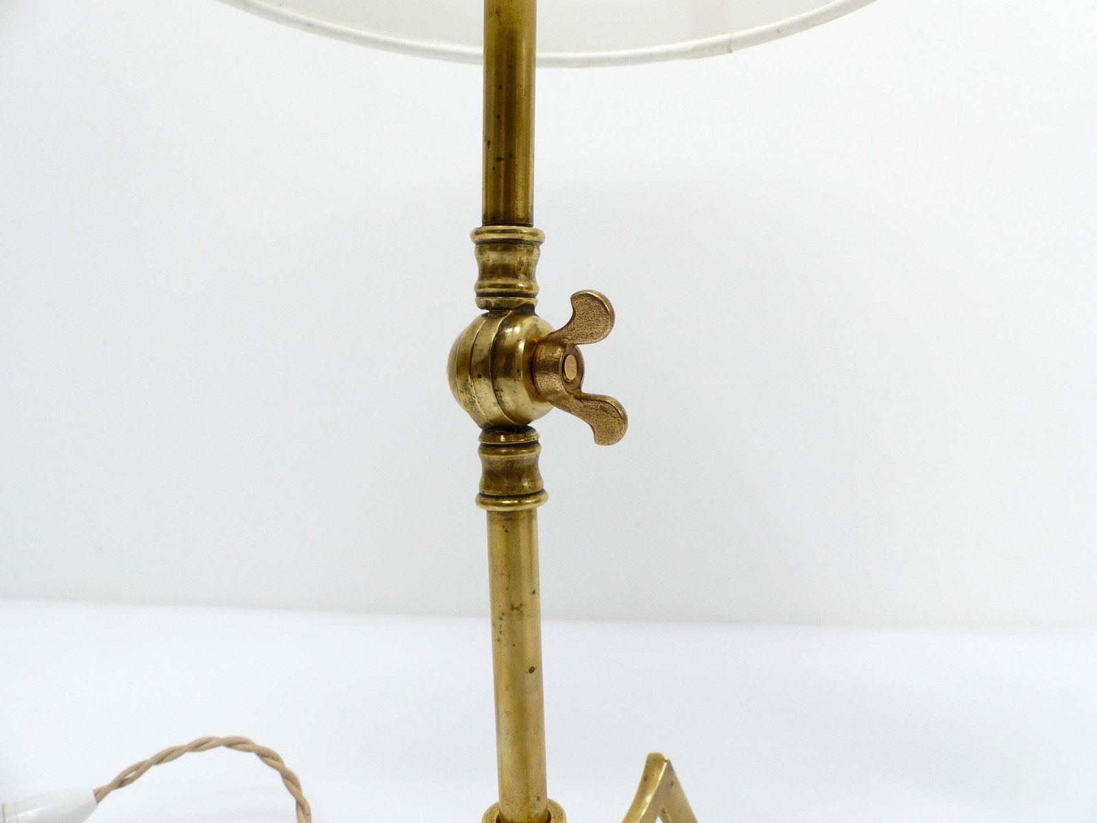 Articulated Tripod Lamp Base In Brass, Arts & Crafts Style, In The Style Of Was Benson, Circa 1900 1930 photo buy