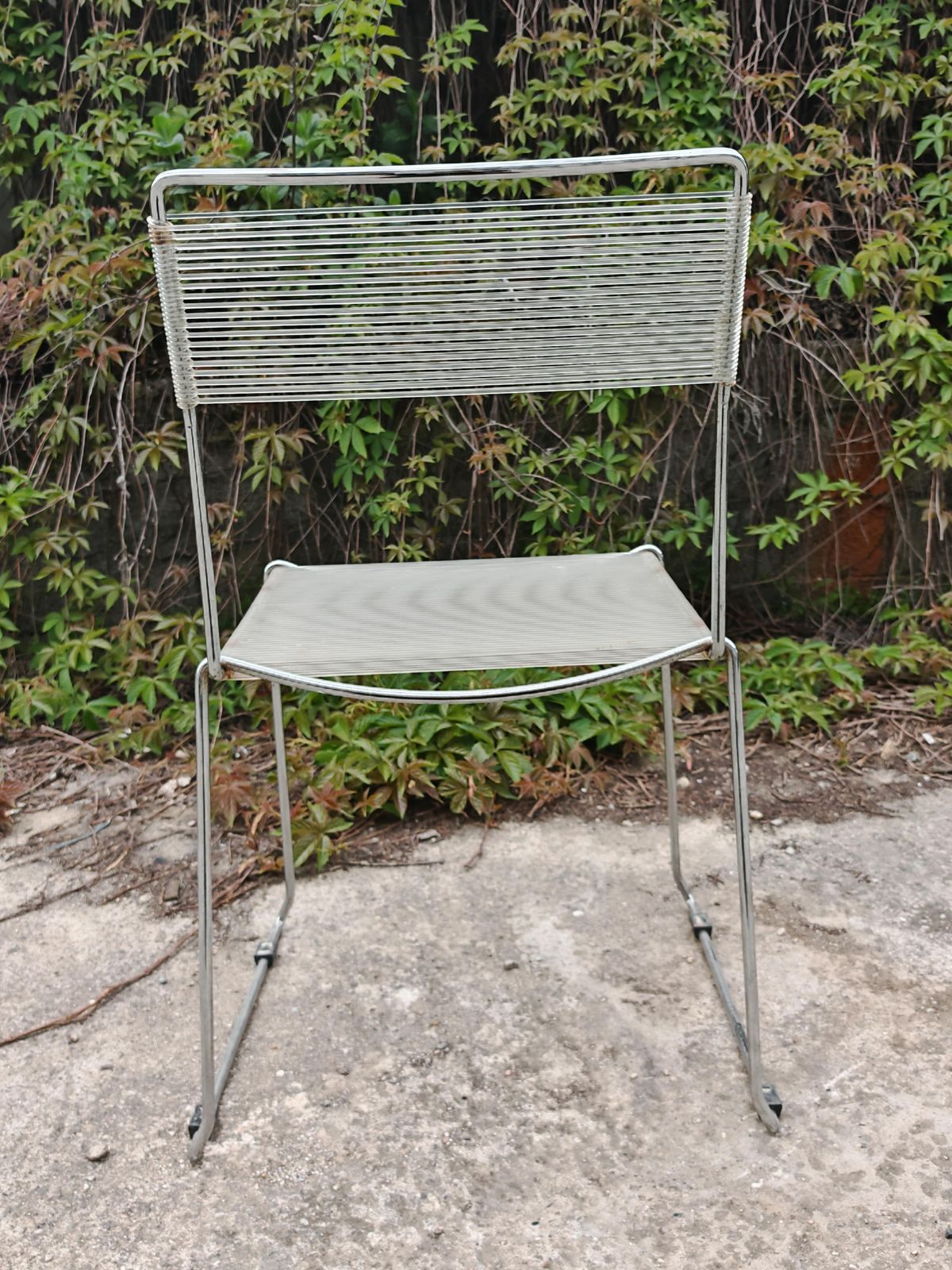 Set Of 6 Spaghetti Dining Chairs By Giandomenico Belotti For Alias, Italy 1979 photo vintage