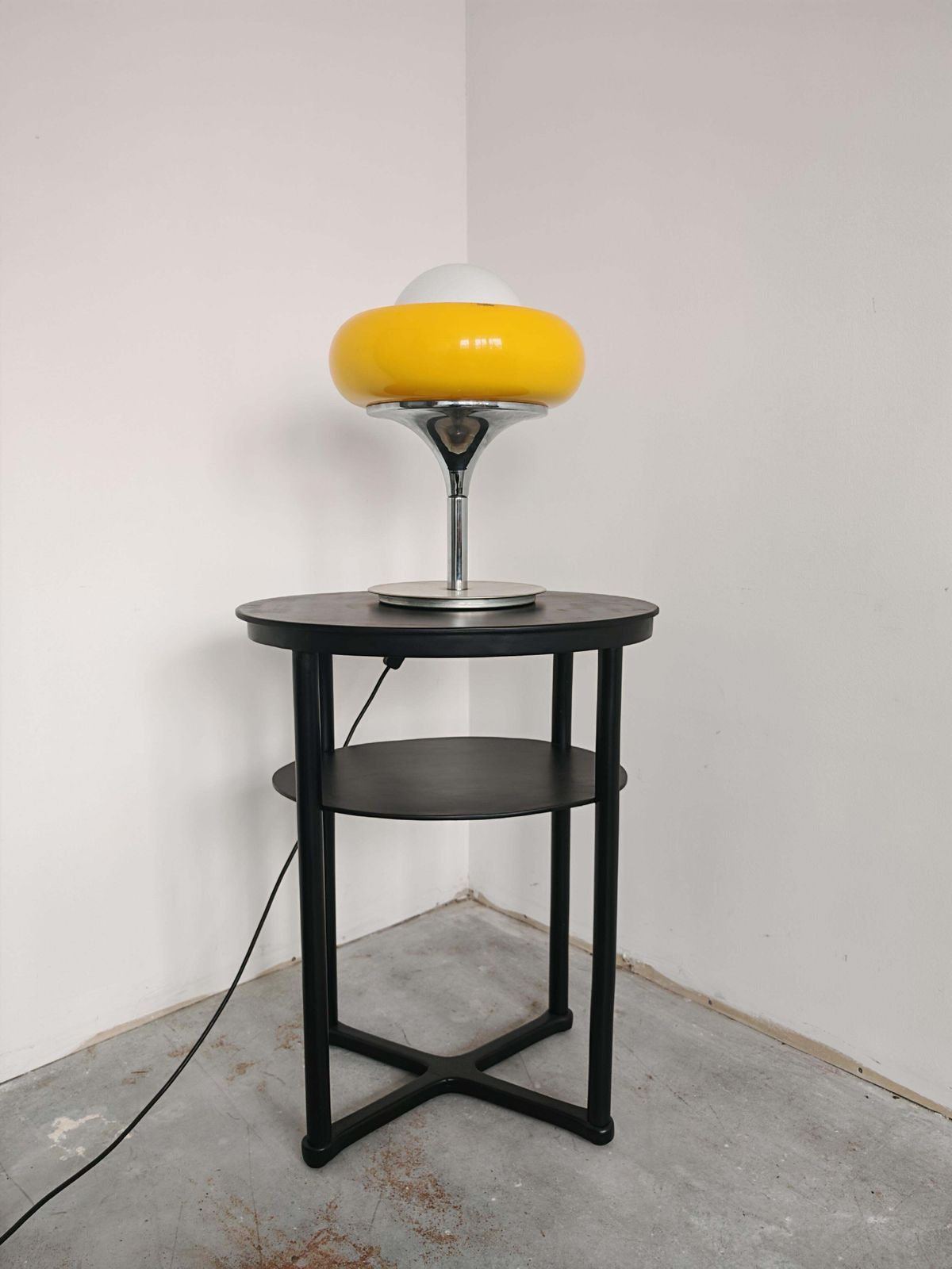 Mid Century Modern Table Lamp "Jadran" Or "Tulip" By Guzzini, Yugoslavia 1970s photo furniture