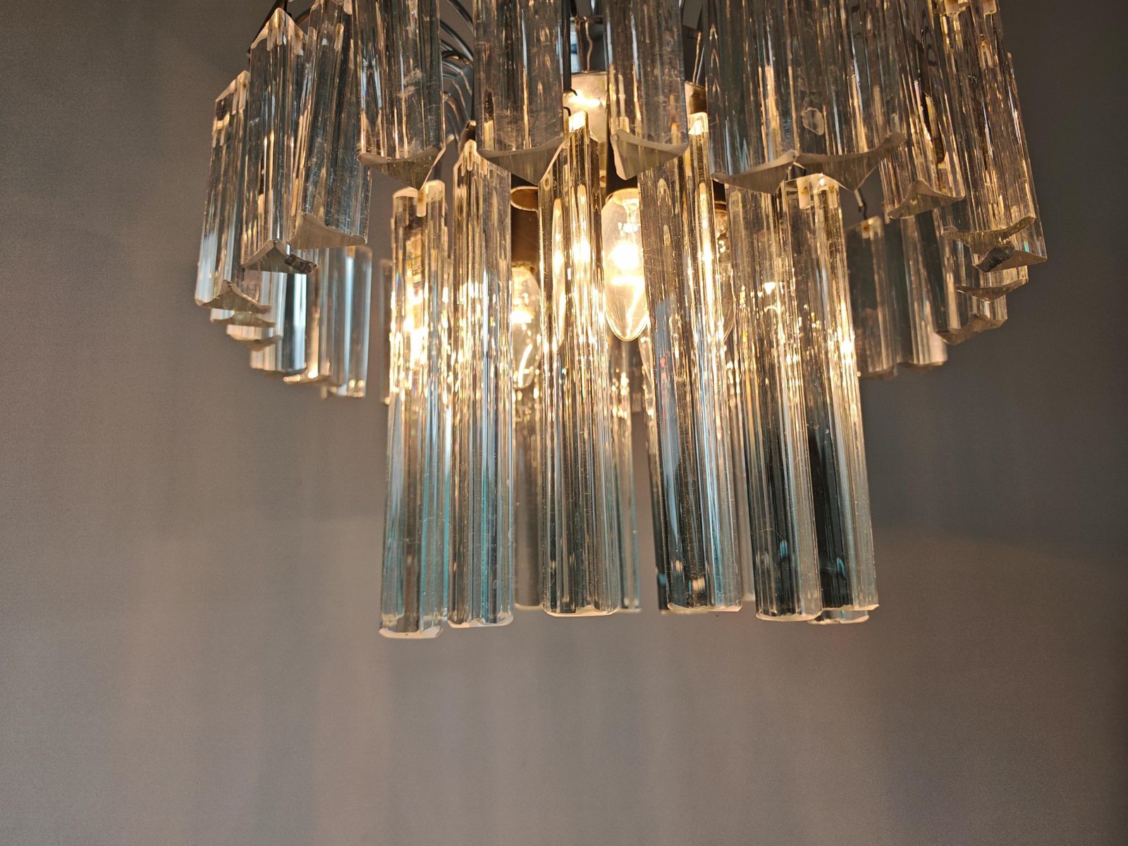 Mid Century Modern "Fountain" Chandelier By Venini, Italy 1960s photo buy