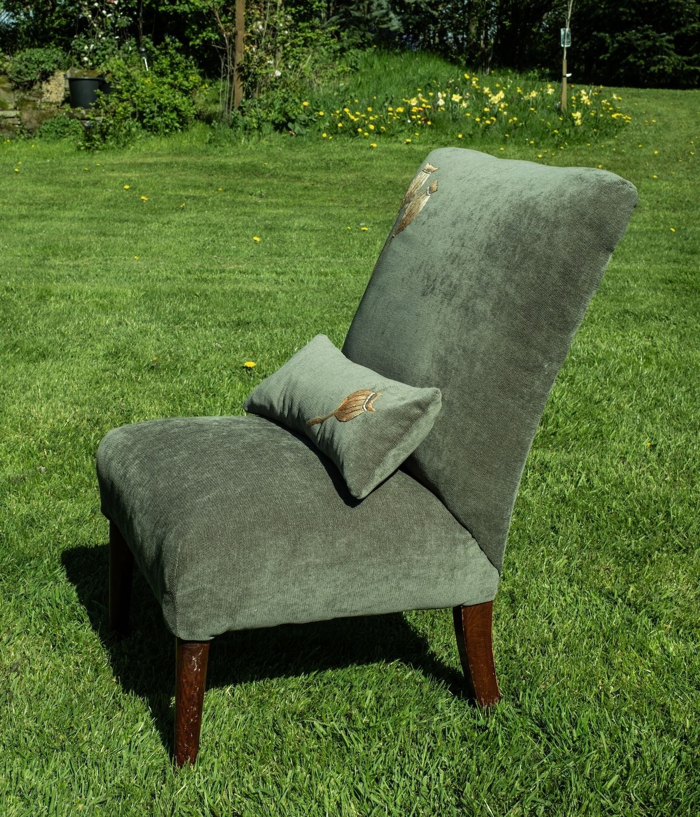 Newly Upholstered Bedroom Chair photo for sale