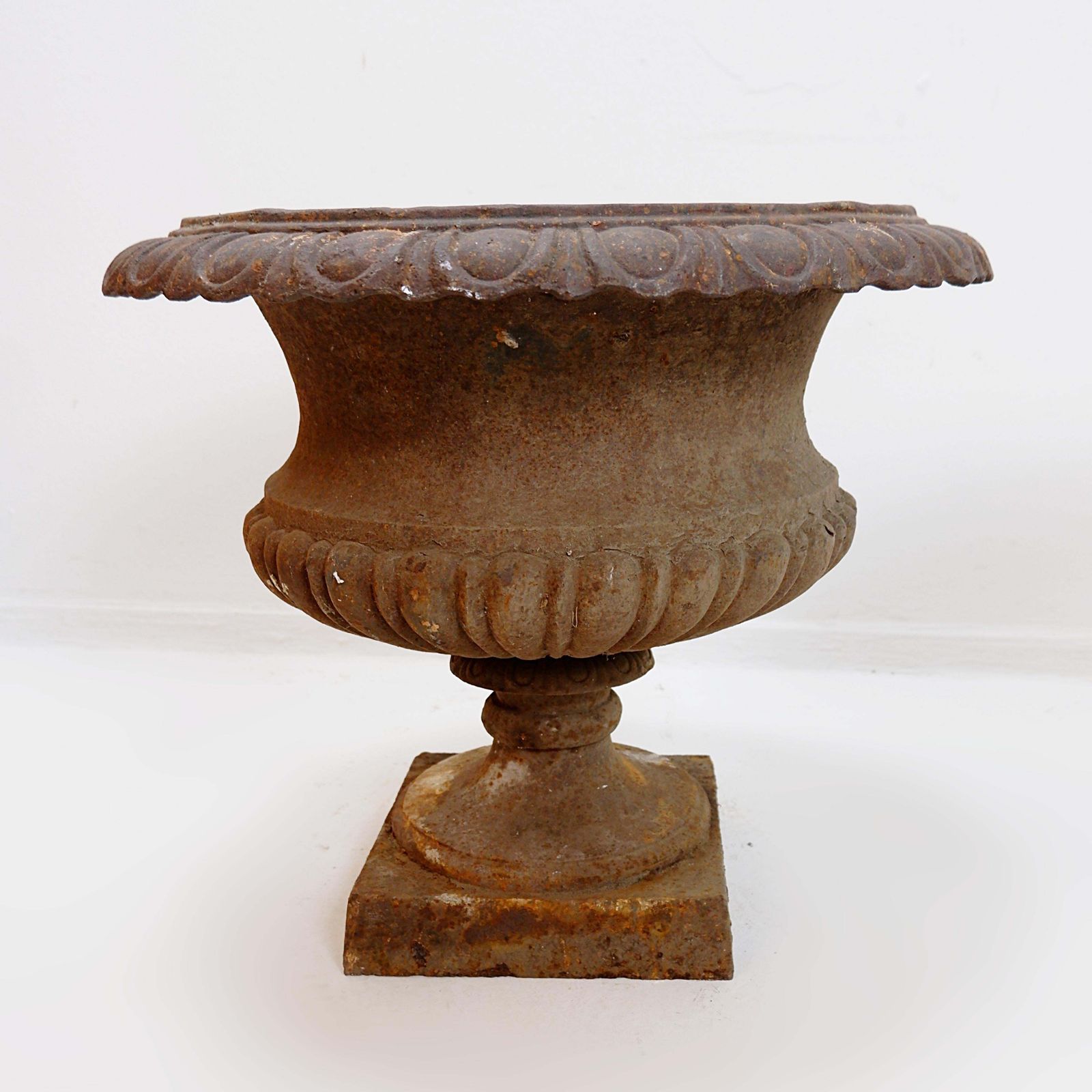 Pair Of Cast Iron Medici Planters   Late 19th Century photo vintage