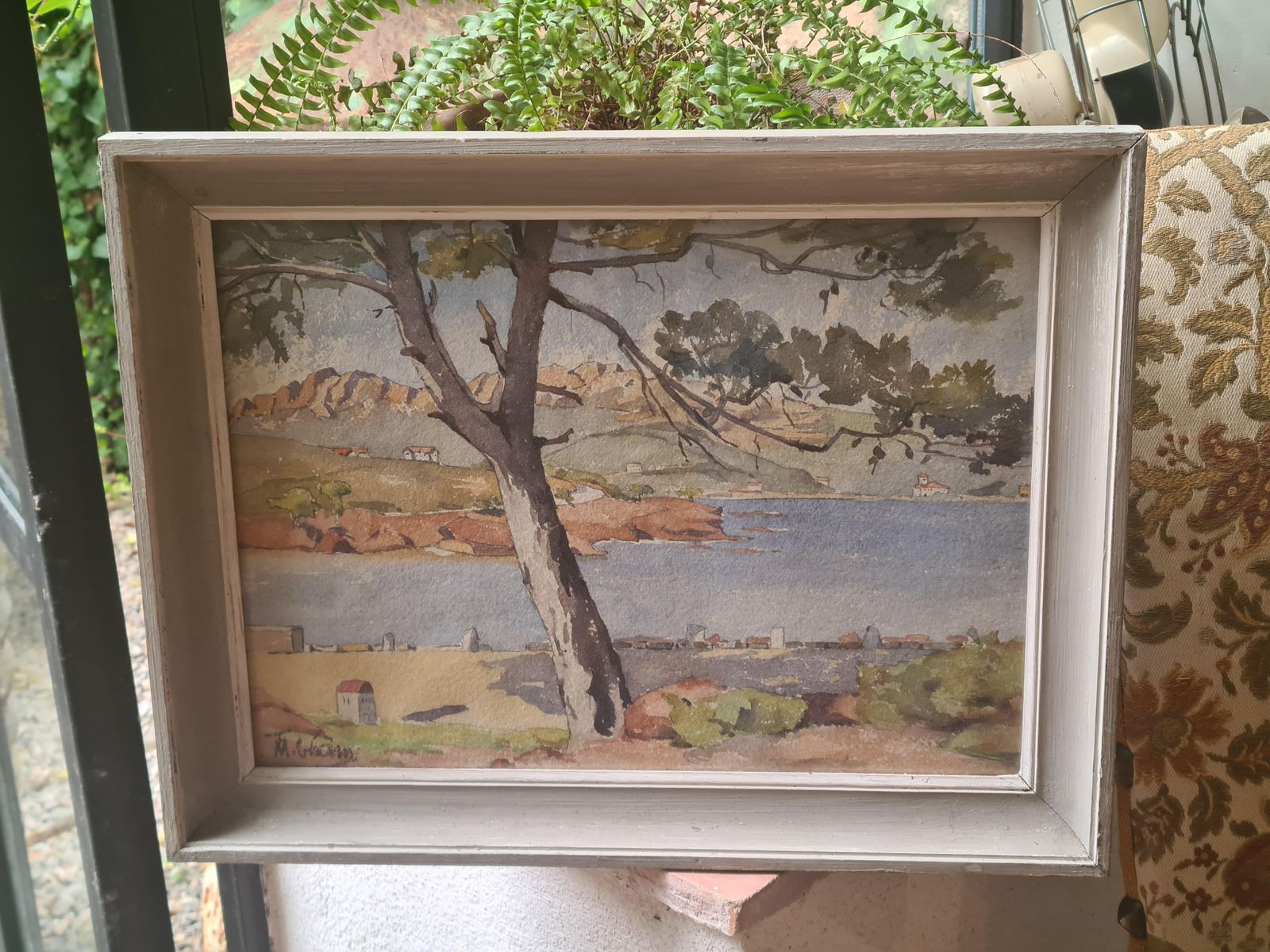 photo furniture T M Guerin Pair Of Mid 20th Century Mediterranean Watercolour Paintings, Signed And Framed