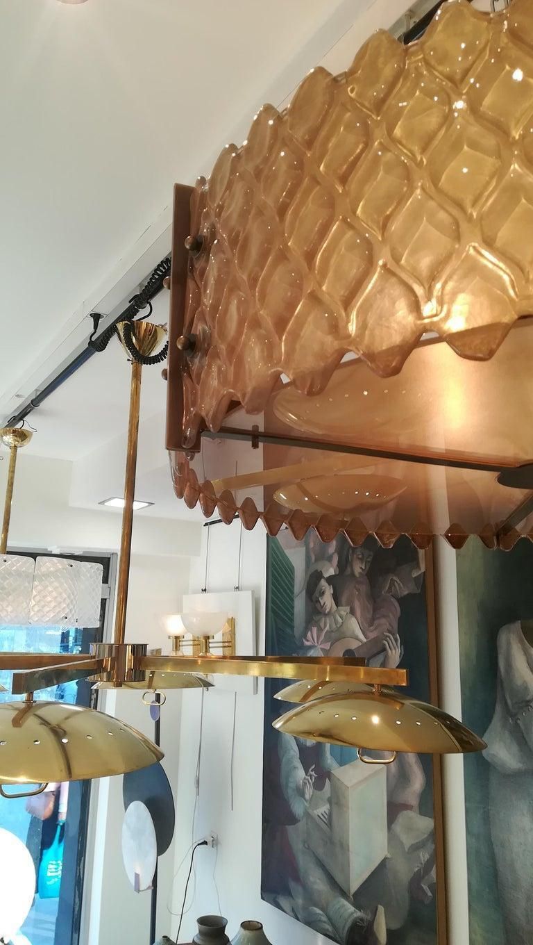 photo furniture Chandelier With Golden Murano Parts Around