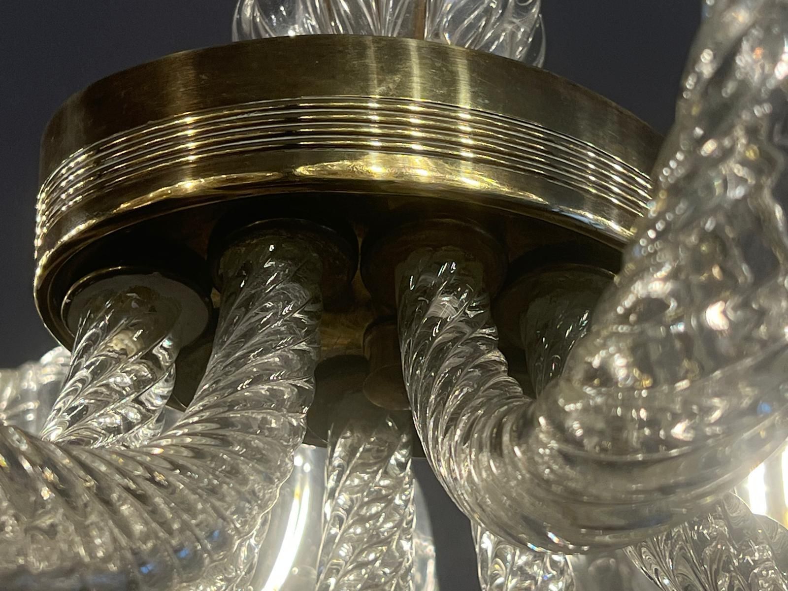 photo furniture Chandelier By Barovier & Toso, Murano, 1940s