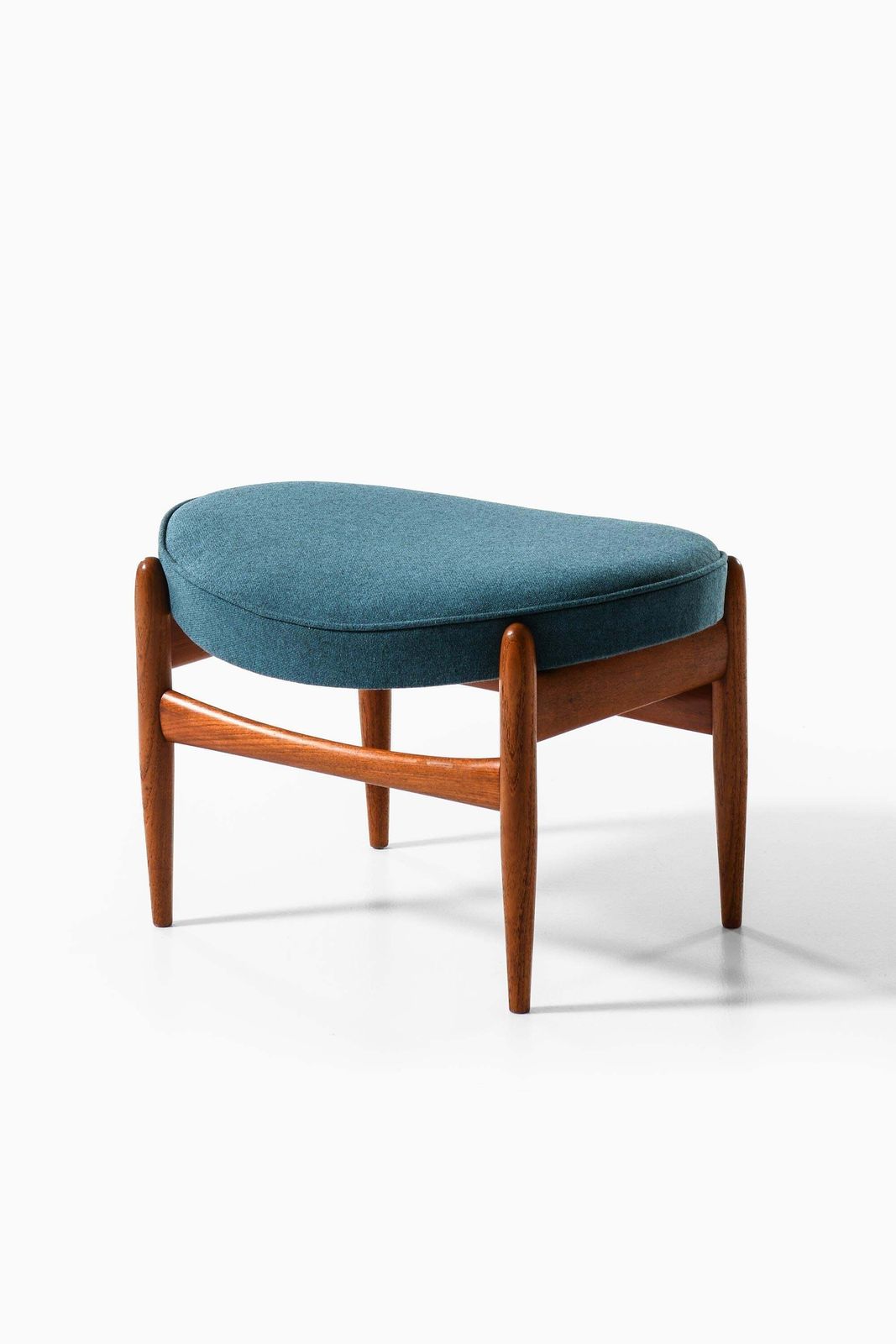 Furniture Set Of Easy Chairs In Wool And Teak By Ib Kofod Larsen, 1956 photo