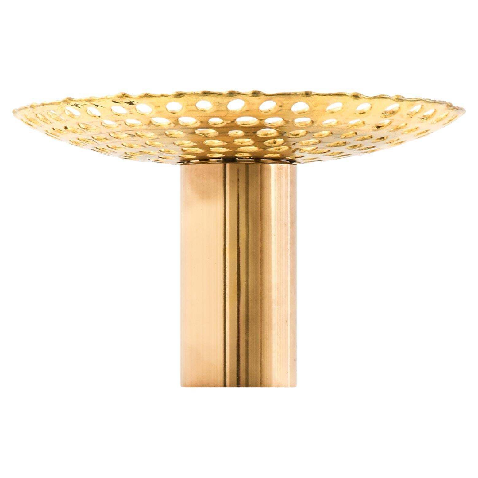 Rare Vase In Brass By Pierre Forssell, 1950s