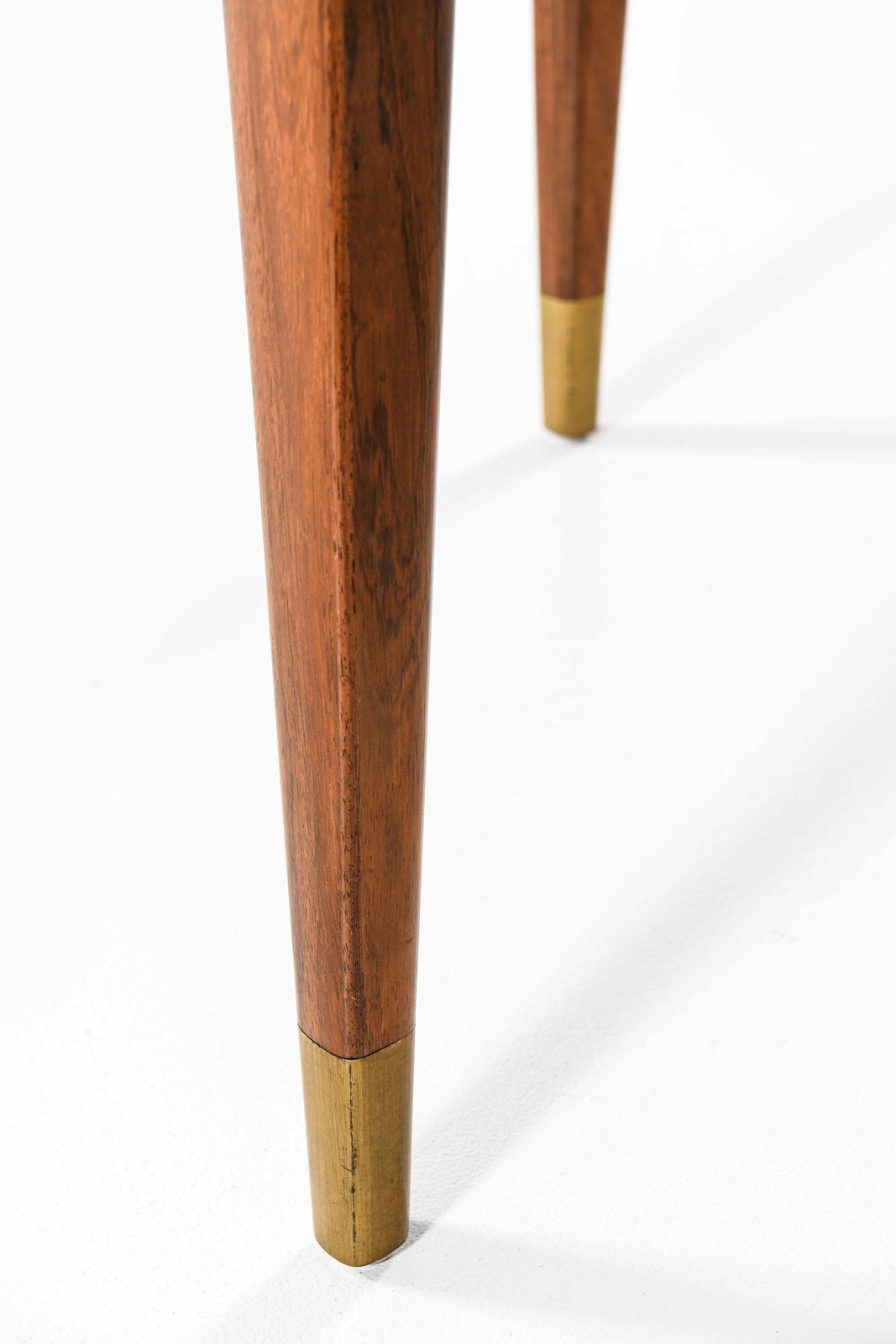 Rare Dining Table In Brass And Rosewood By Ernst Kühn, 1950s photo Furniture