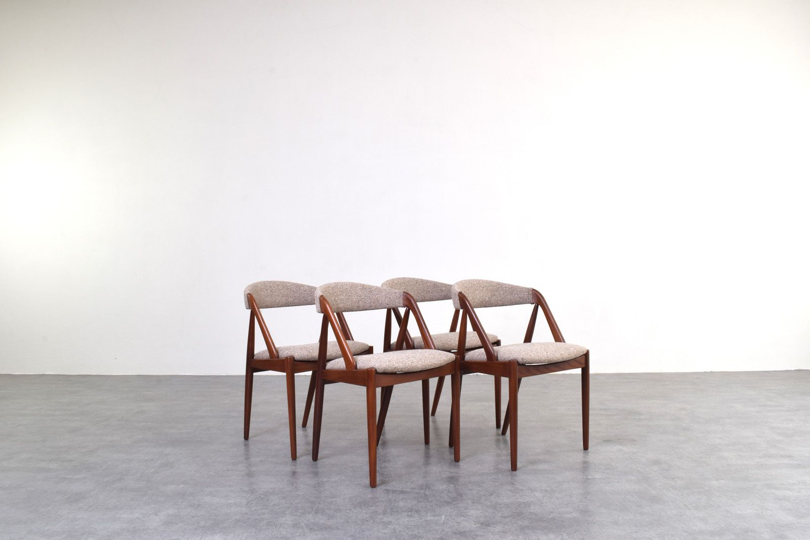Mid Century Teak Chairs Model 31 By Kai Kristiansen For Schou Andersen, 1960s, Set Of 4