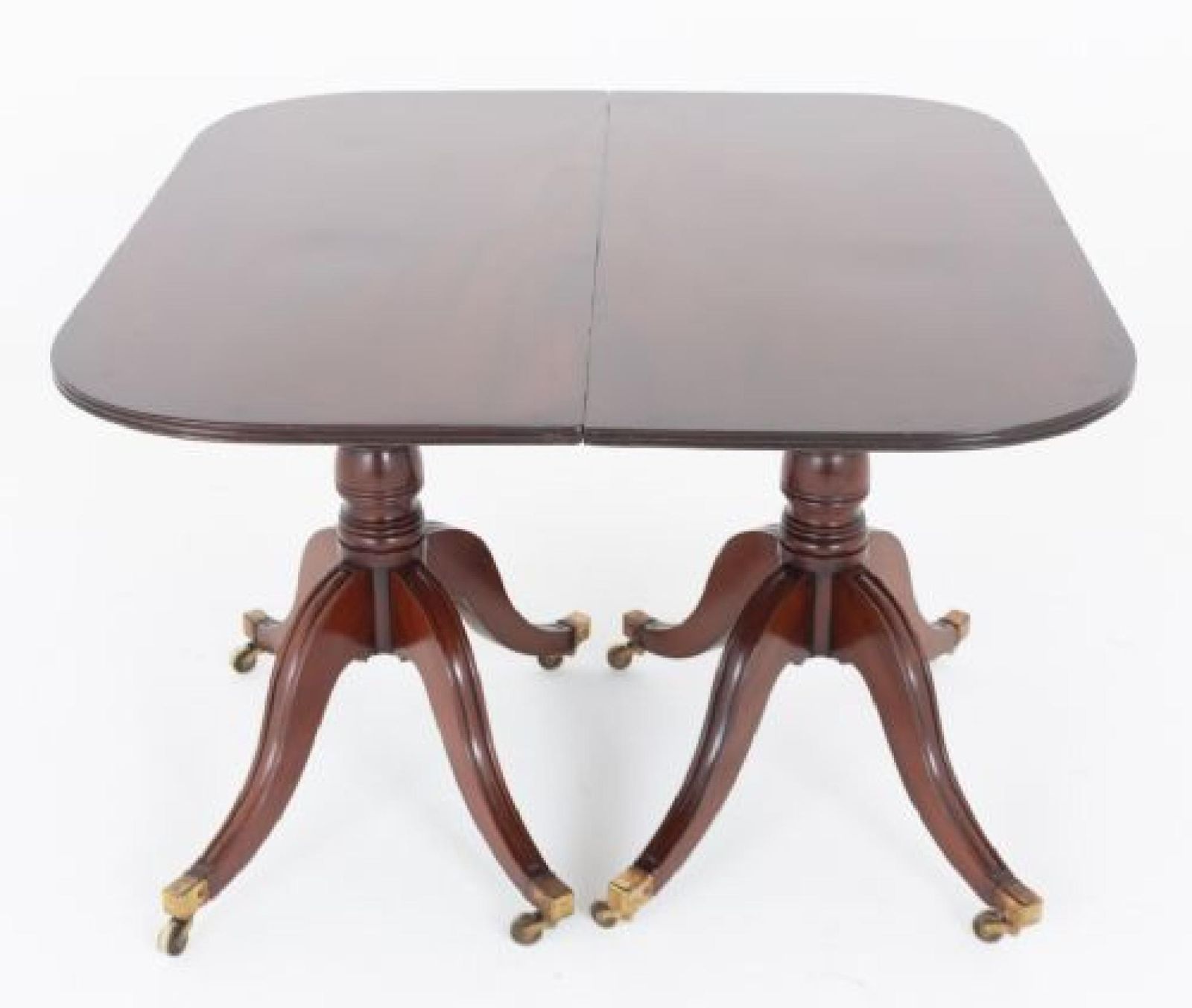 Period Regency Dining Table Mahogany Two Pedestal 1810 photo Furniture